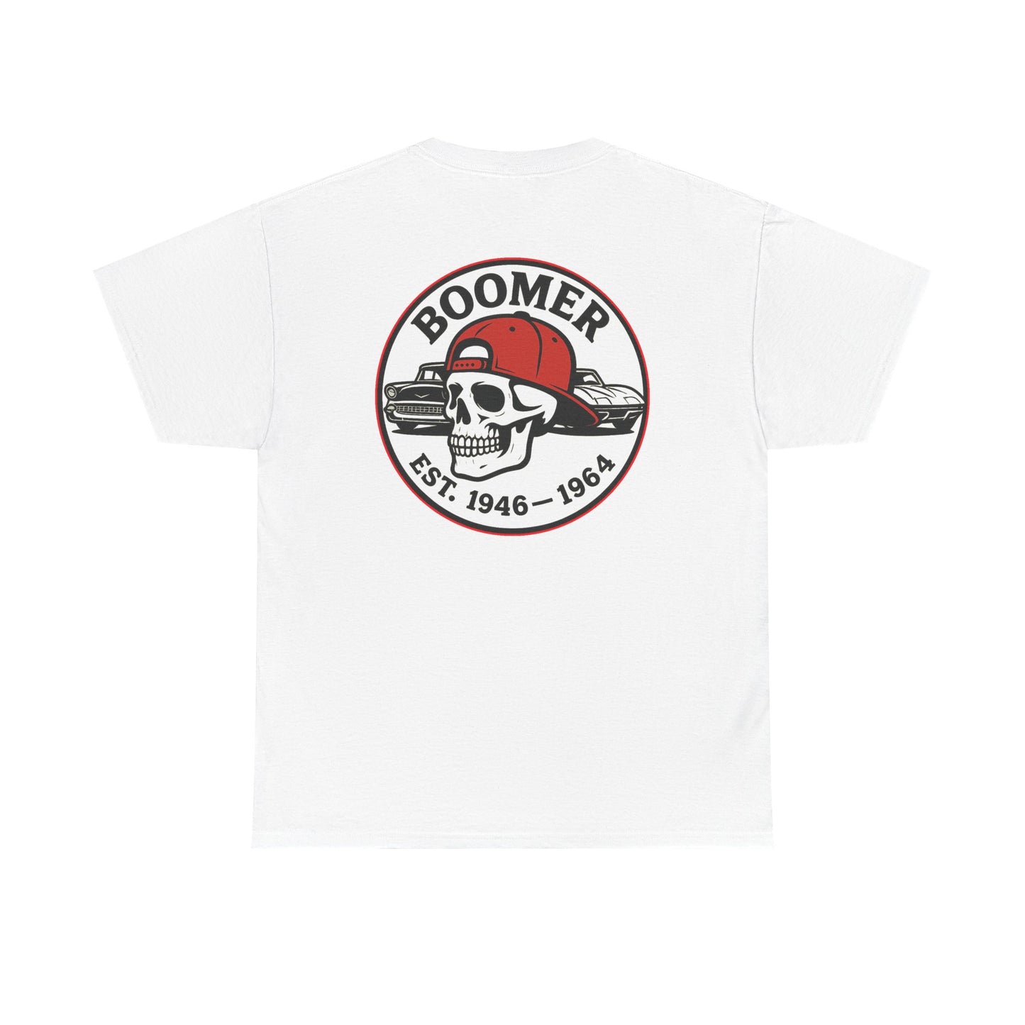 Cool Vintage Boomer Tee, Unisex Graphic Tee, Retro Skull Shirt, Gift for Dads, Birthday T-Shirt