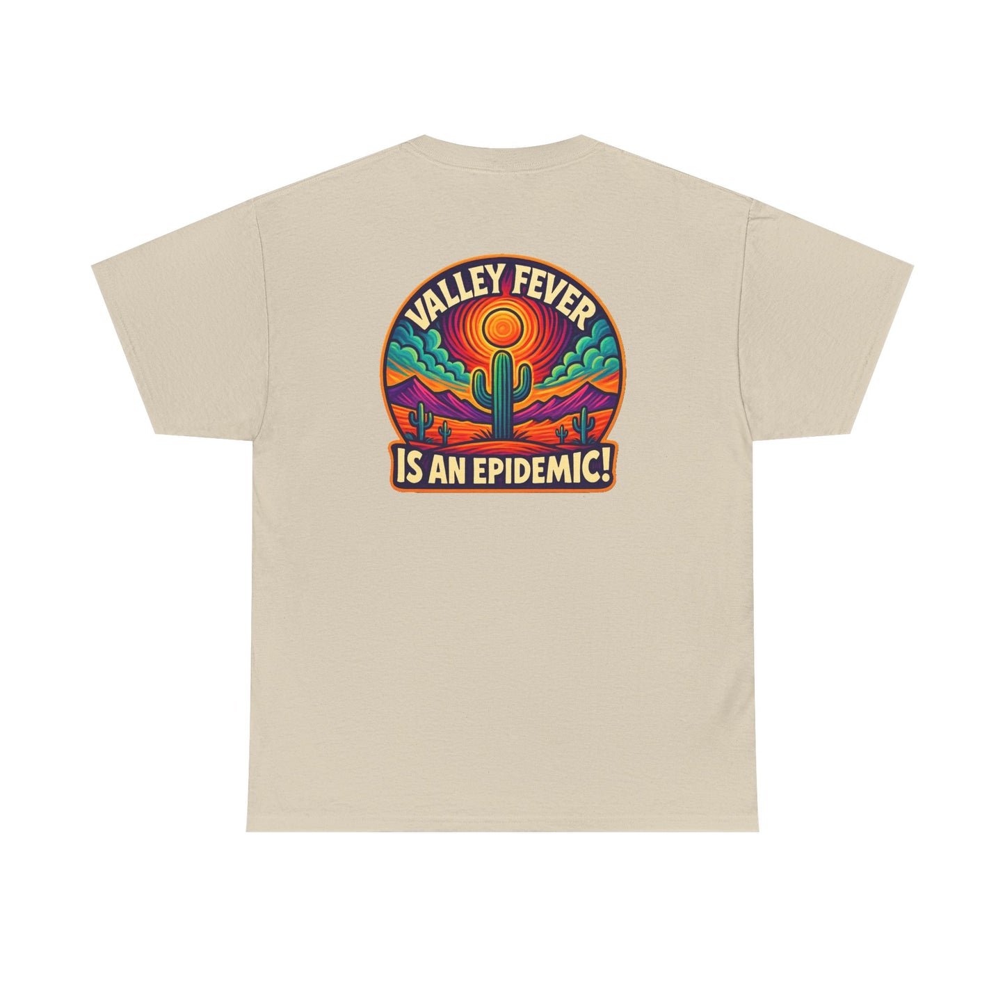Vintage-Inspired Valley Fever EPIDEMIC Unisex Heavy Cotton Tee - Perfect for Festival Season