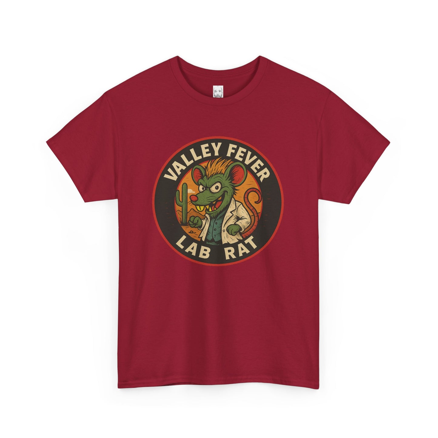 Vintage Valley Fever Lab Rat Tee - Unisex Heavy Cotton T-Shirt, Retro Graphic Shirt, Fun Gift Idea, Casual Wear, Animal Lover Apparel