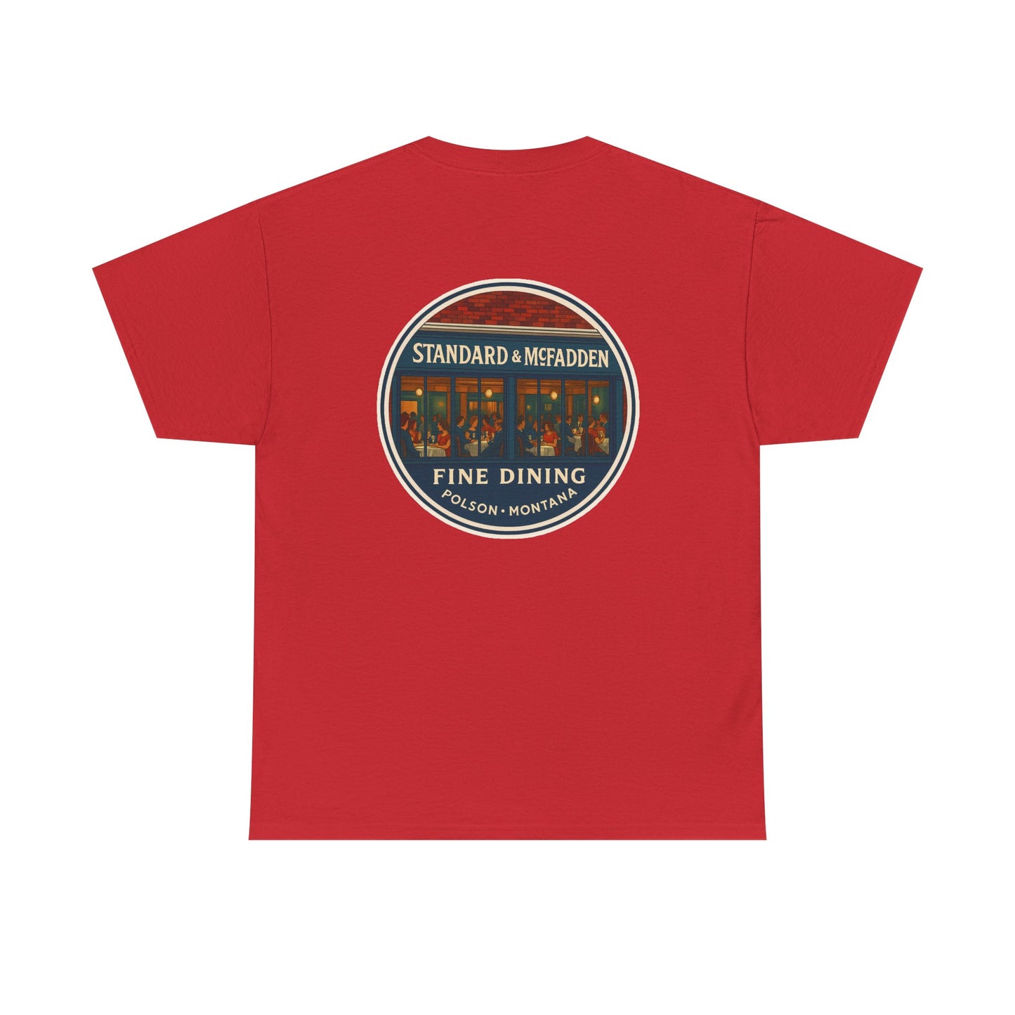 Retro Style Unisex Cotton Crew Tee - Standard & McFadden Fine Dining