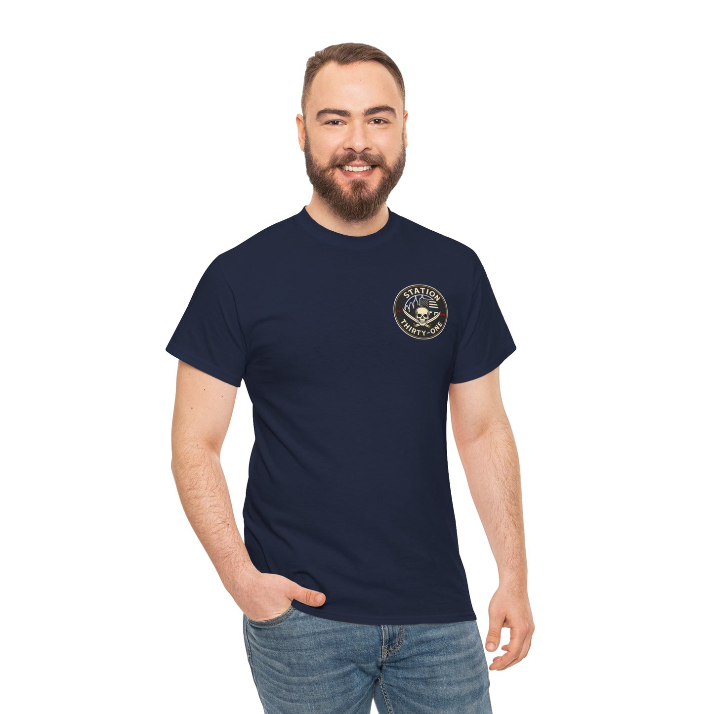 Unisex Heavy Cotton Tee - Station Thirty-One Fitness Graphic T-Shirt