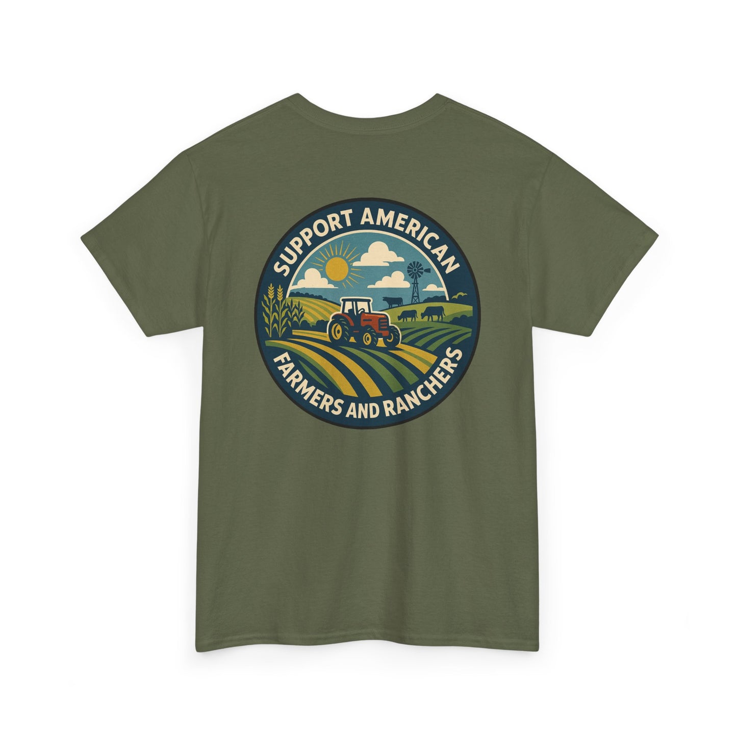 Support American Farmers Unisex Heavy Cotton Tee