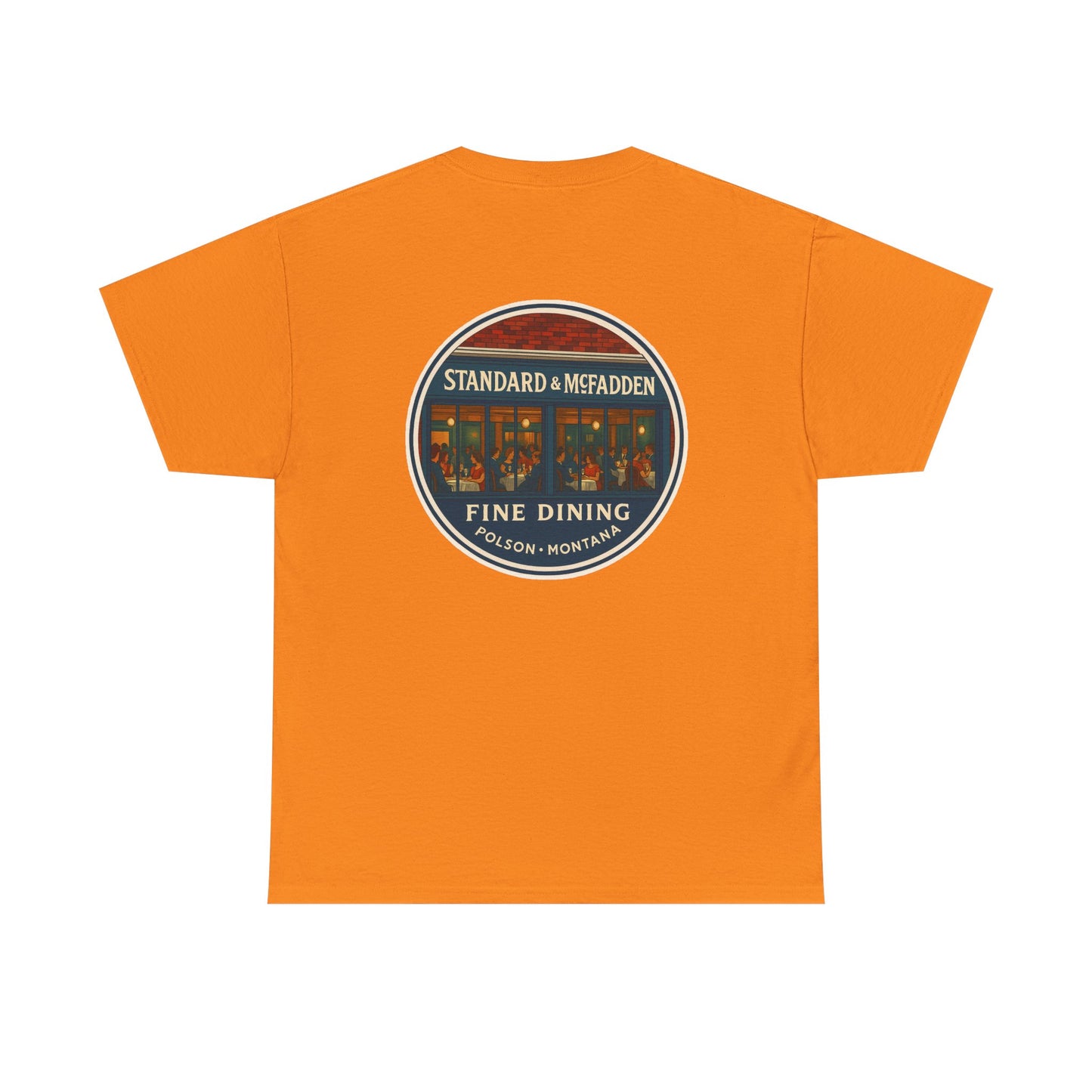 Retro Style Unisex Cotton Crew Tee - Standard & McFadden Fine Dining