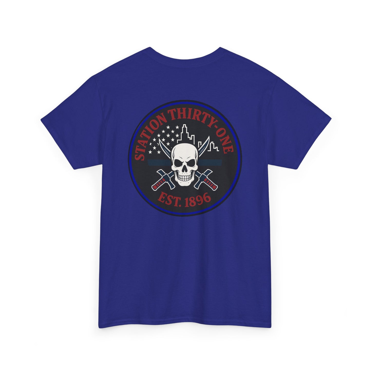 Retro Station 31 Skull Graphic Tee, Unisex Casual Shirt, Edgy Everyday Wear, Perfect for Gifting, Unique Art T-Shirt,