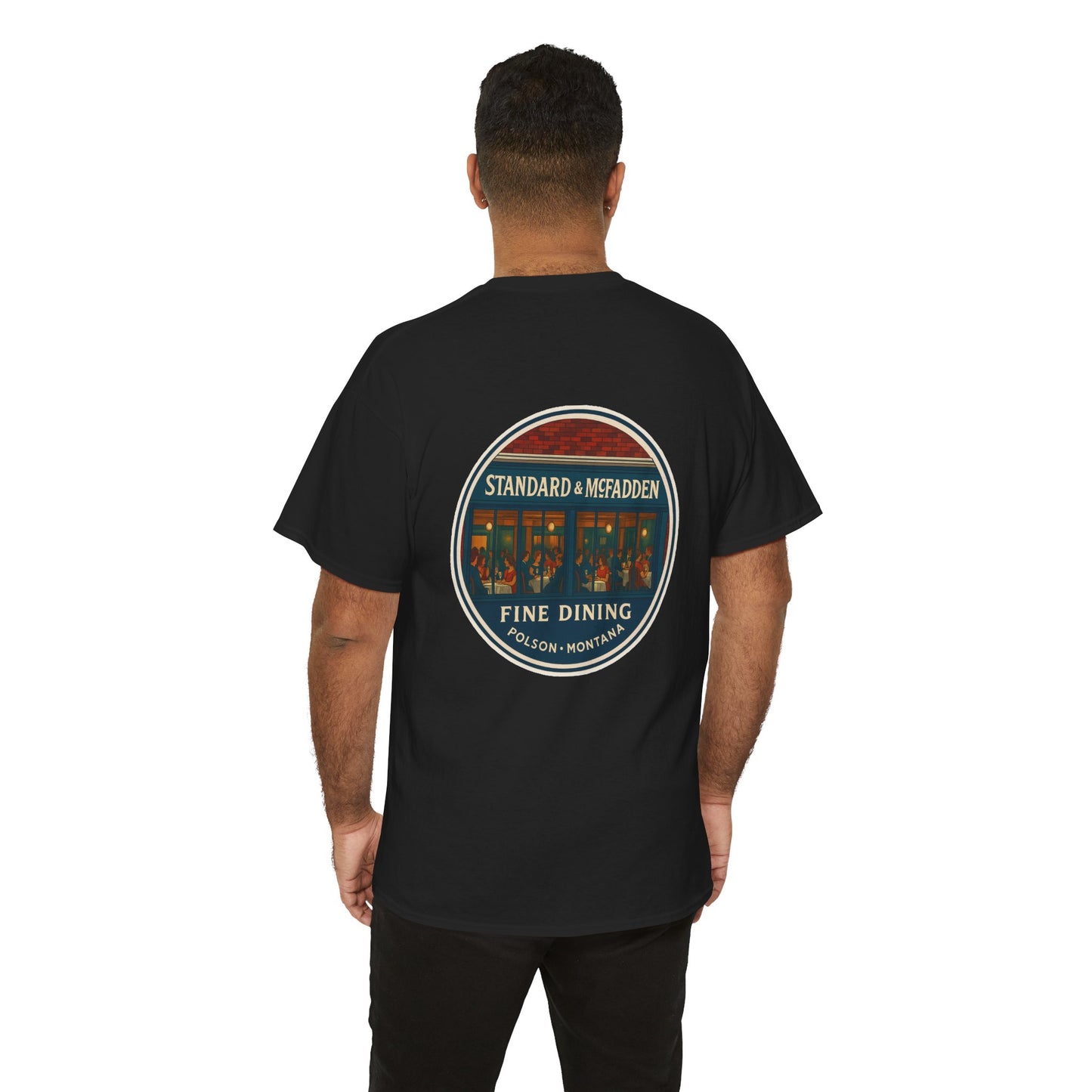 Retro Style Unisex Cotton Crew Tee - Standard & McFadden Fine Dining