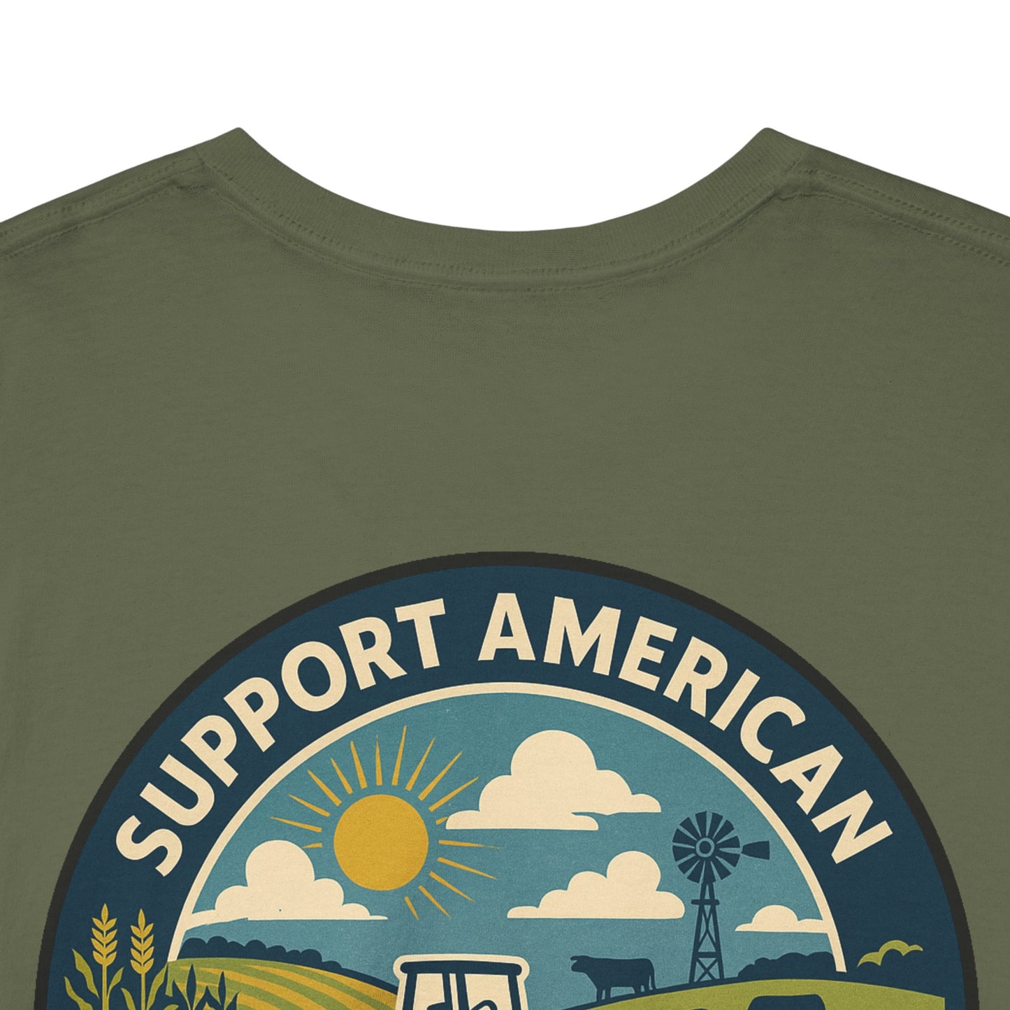 Support American Farmers Unisex Heavy Cotton Tee