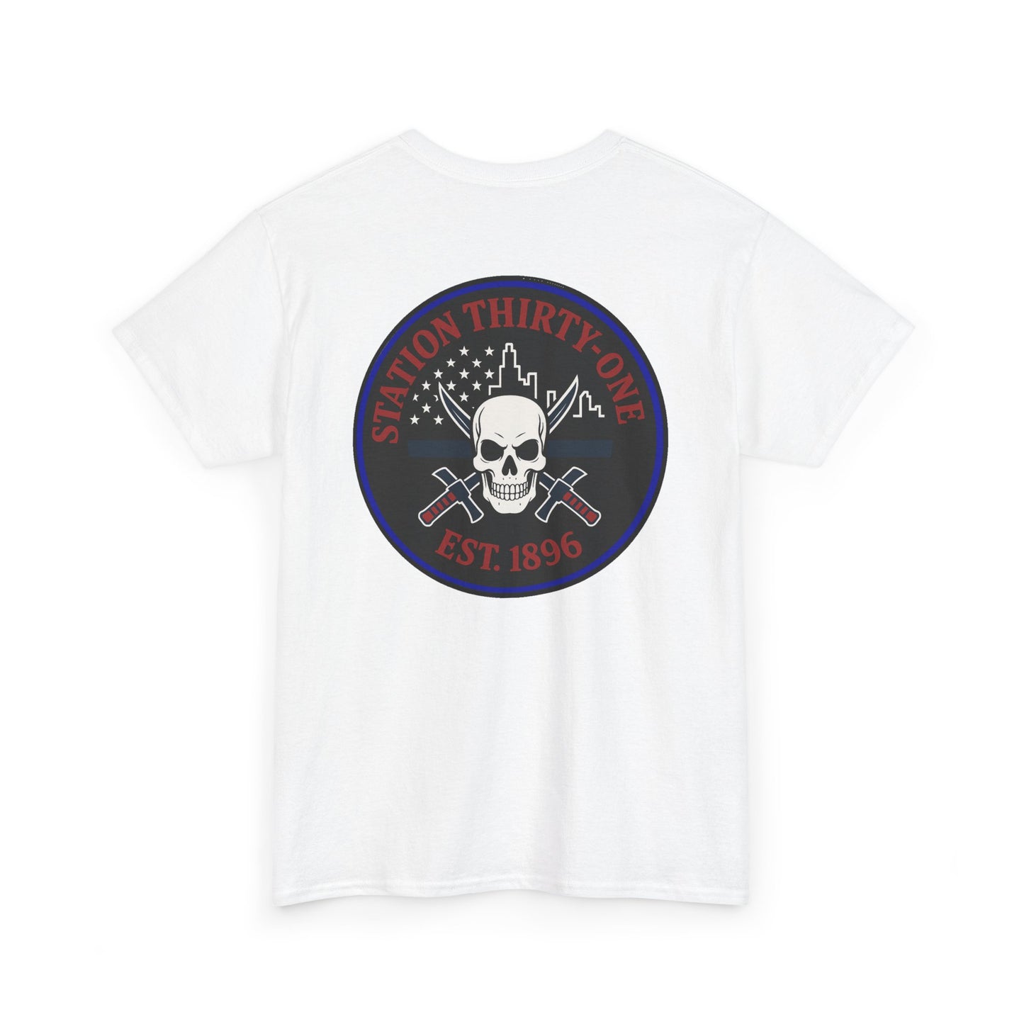 Retro Station 31 Skull Graphic Tee, Unisex Casual Shirt, Edgy Everyday Wear, Perfect for Gifting, Unique Art T-Shirt,