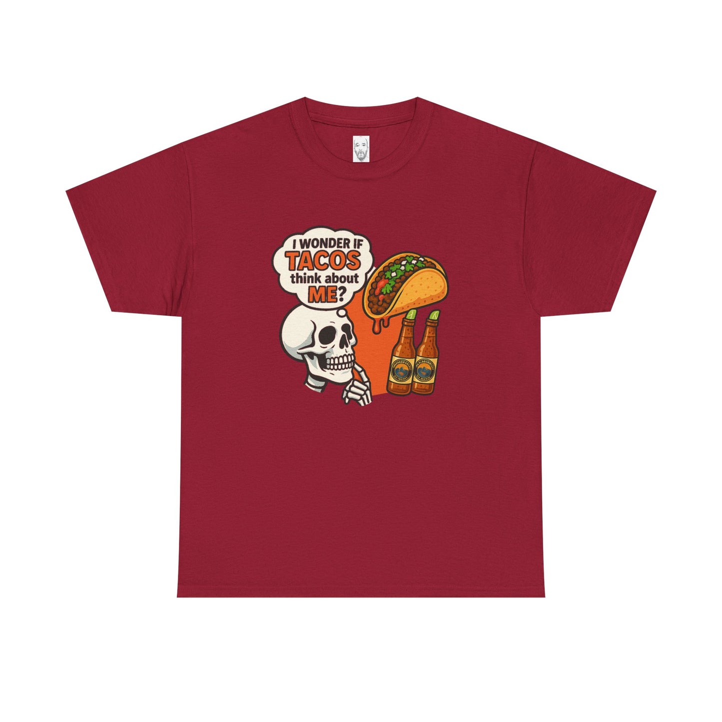 I wonder if Tacos....Unisex Heavy Cotton Tee