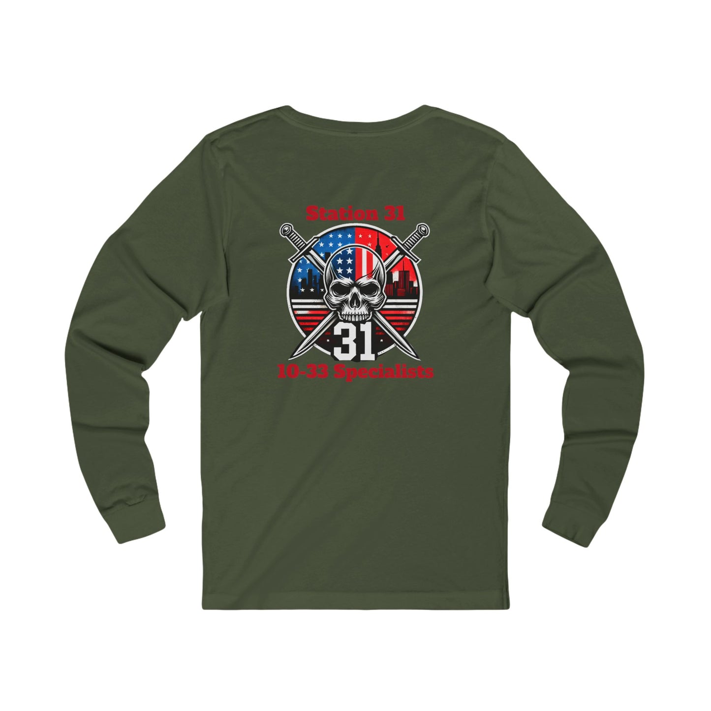 Station 31 - 10-33 Specialists Design/ Unisex Long Sleeve Tee