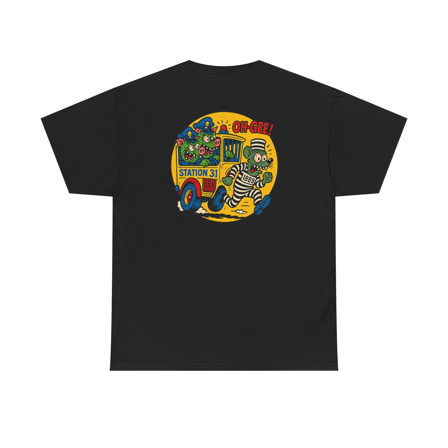 Vintage Station 31 OLD GUARD TEE Cool Graphic Unisex Heavy Cotton Tee - Fun Vintage Design for Everyday Wear