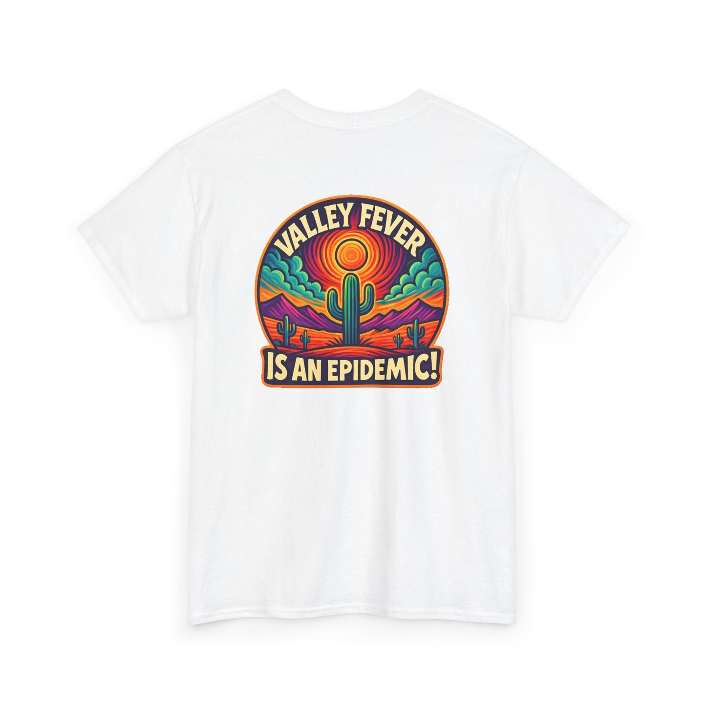 Vintage-Inspired Valley Fever EPIDEMIC Unisex Heavy Cotton Tee - Perfect for Festival Season