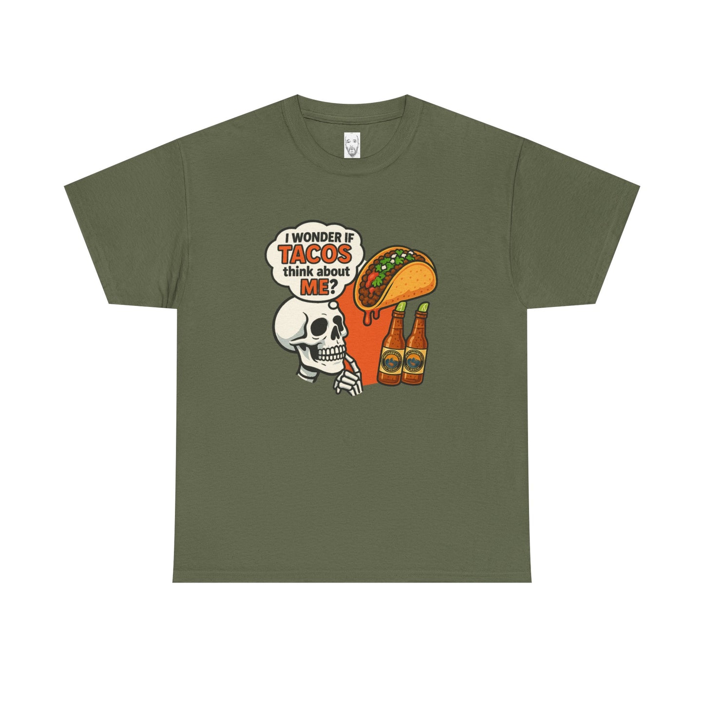 I wonder if Tacos....Unisex Heavy Cotton Tee