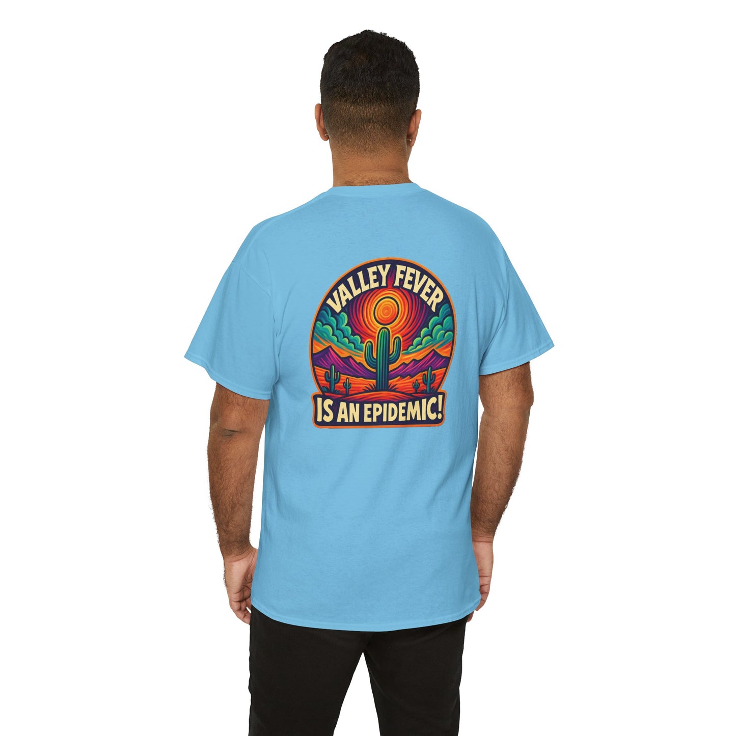 Vintage-Inspired Valley Fever EPIDEMIC Unisex Heavy Cotton Tee - Perfect for Festival Season