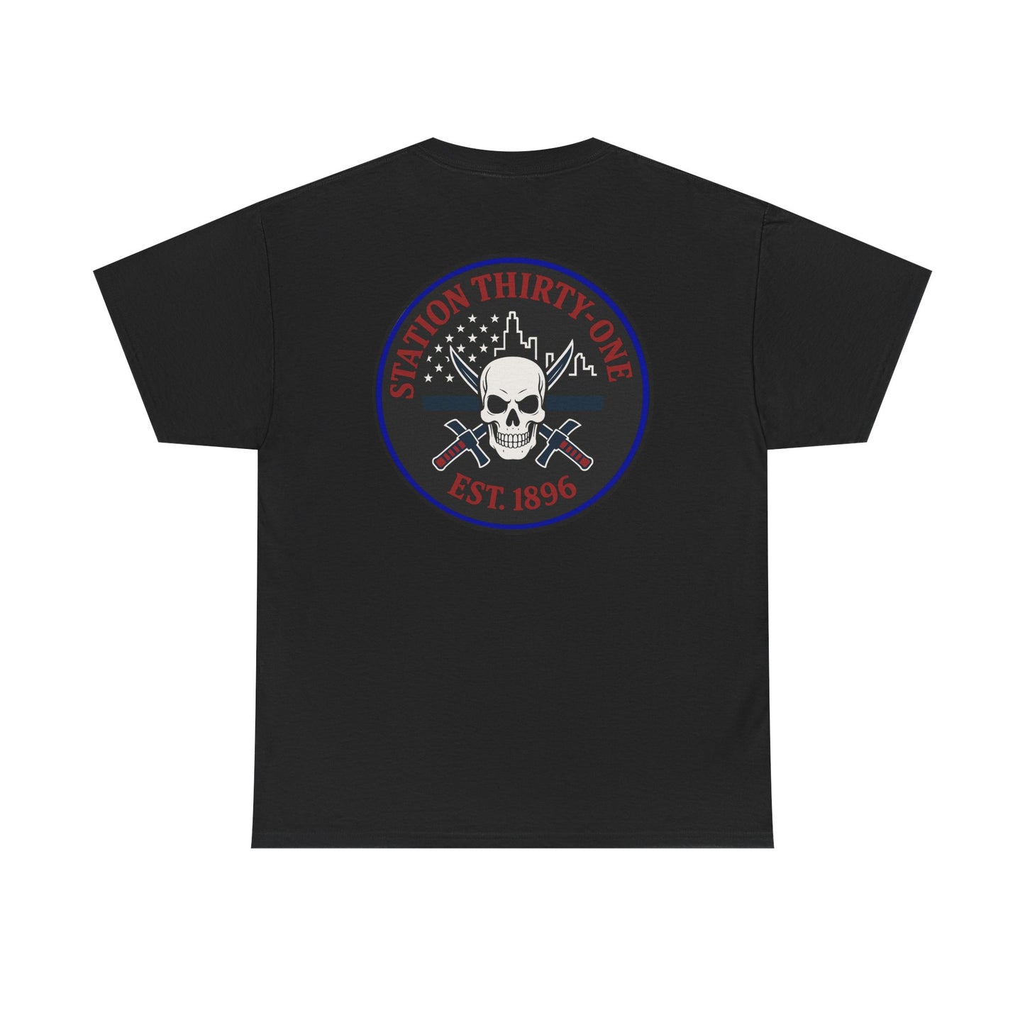 Retro Station 31 Skull Graphic Tee, Unisex Casual Shirt, Edgy Everyday Wear, Perfect for Gifting, Unique Art T-Shirt,