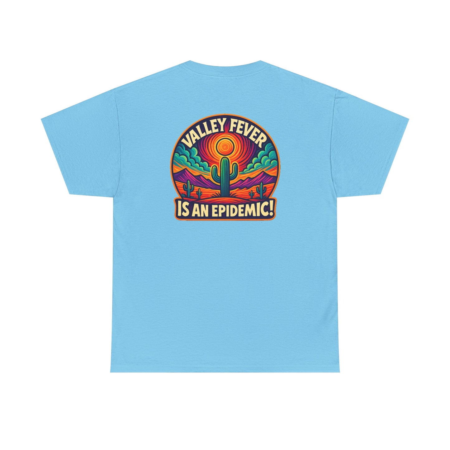 Vintage-Inspired Valley Fever EPIDEMIC Unisex Heavy Cotton Tee - Perfect for Festival Season