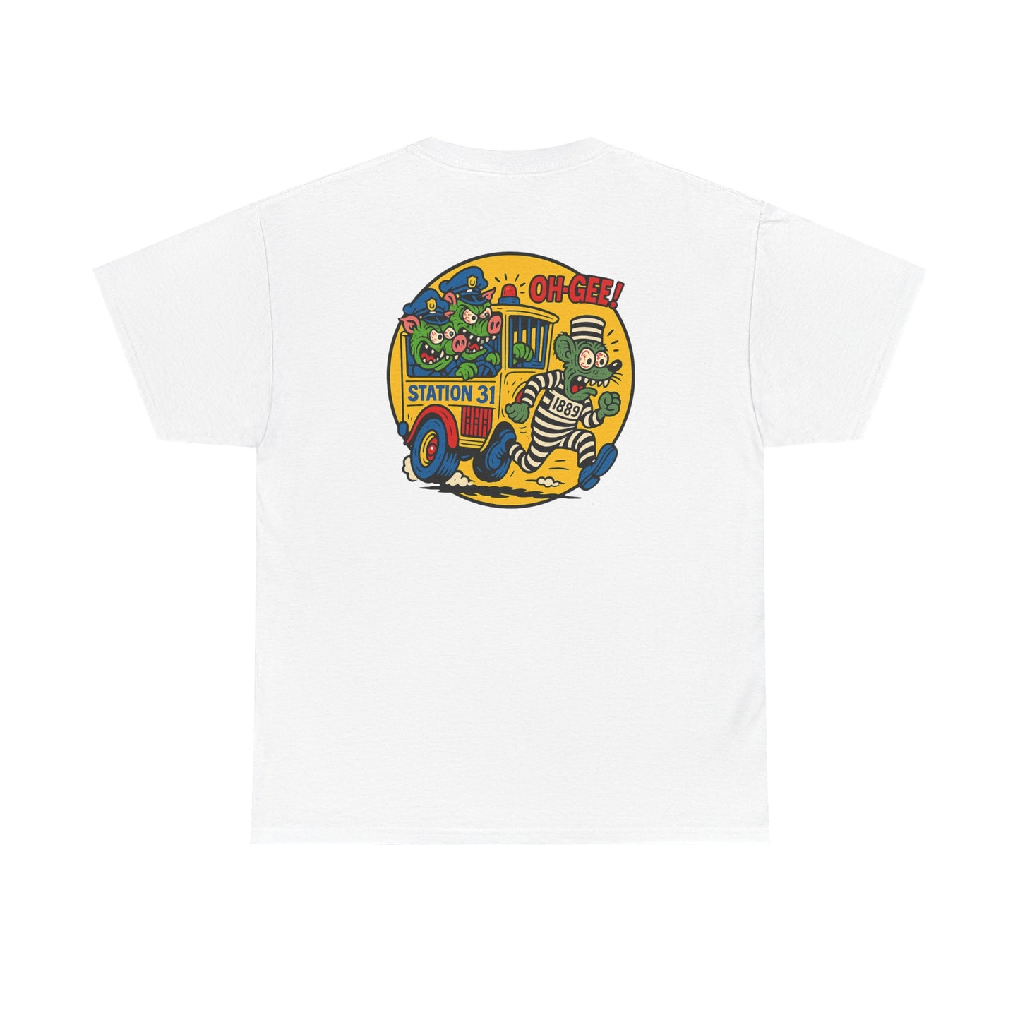 Vintage Station 31 OLD GUARD TEE Cool Graphic Unisex Heavy Cotton Tee - Fun Vintage Design for Everyday Wear