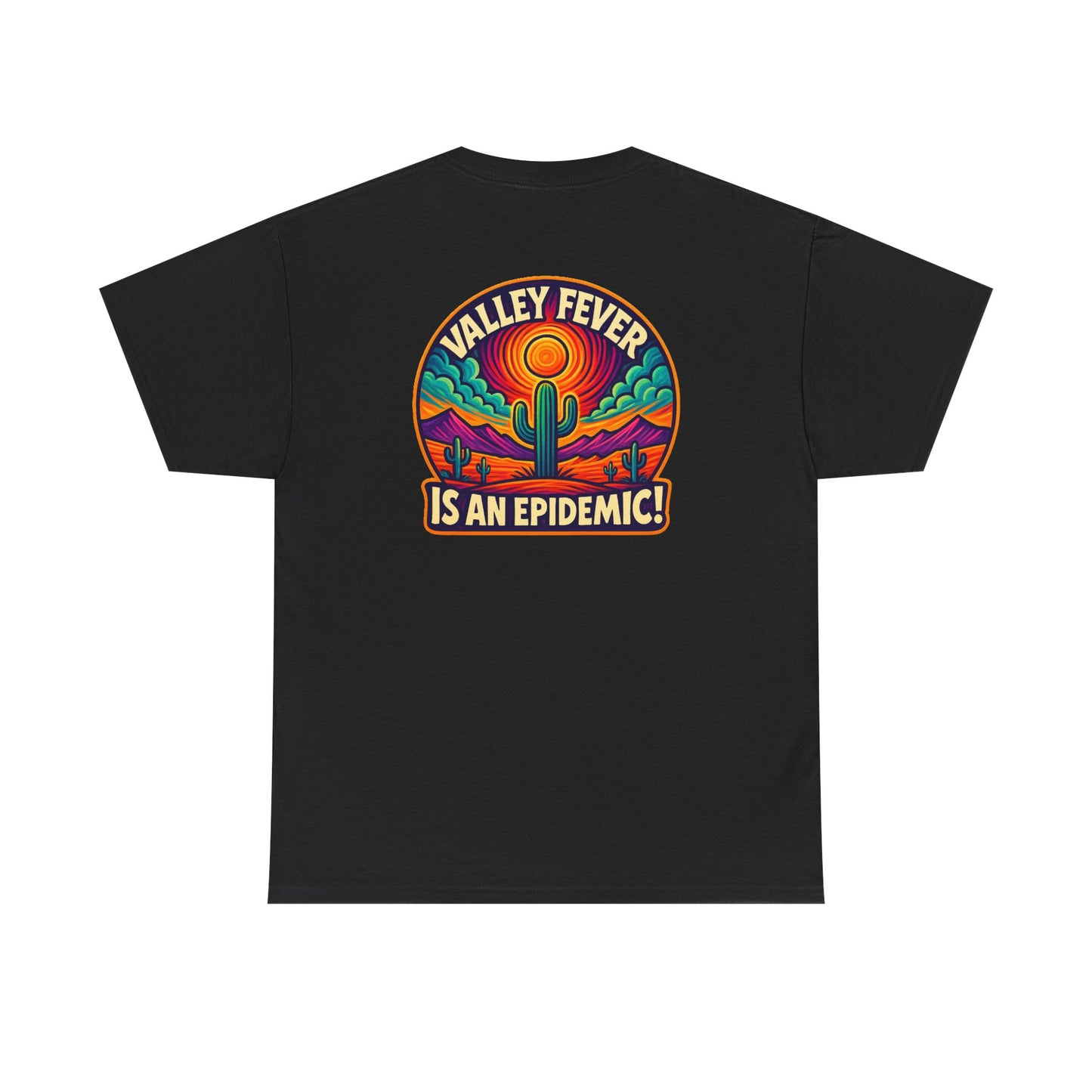 Vintage-Inspired Valley Fever EPIDEMIC Unisex Heavy Cotton Tee - Perfect for Festival Season