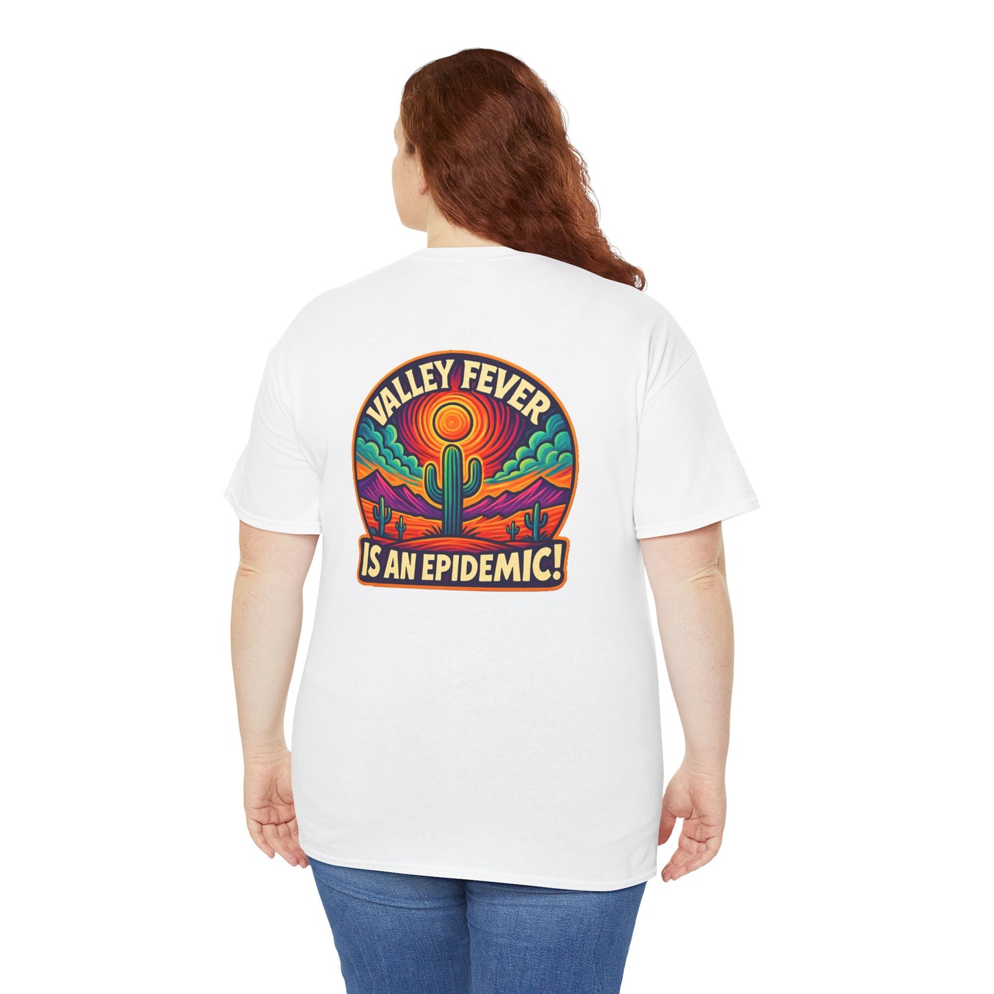 Vintage-Inspired Valley Fever EPIDEMIC Unisex Heavy Cotton Tee - Perfect for Festival Season