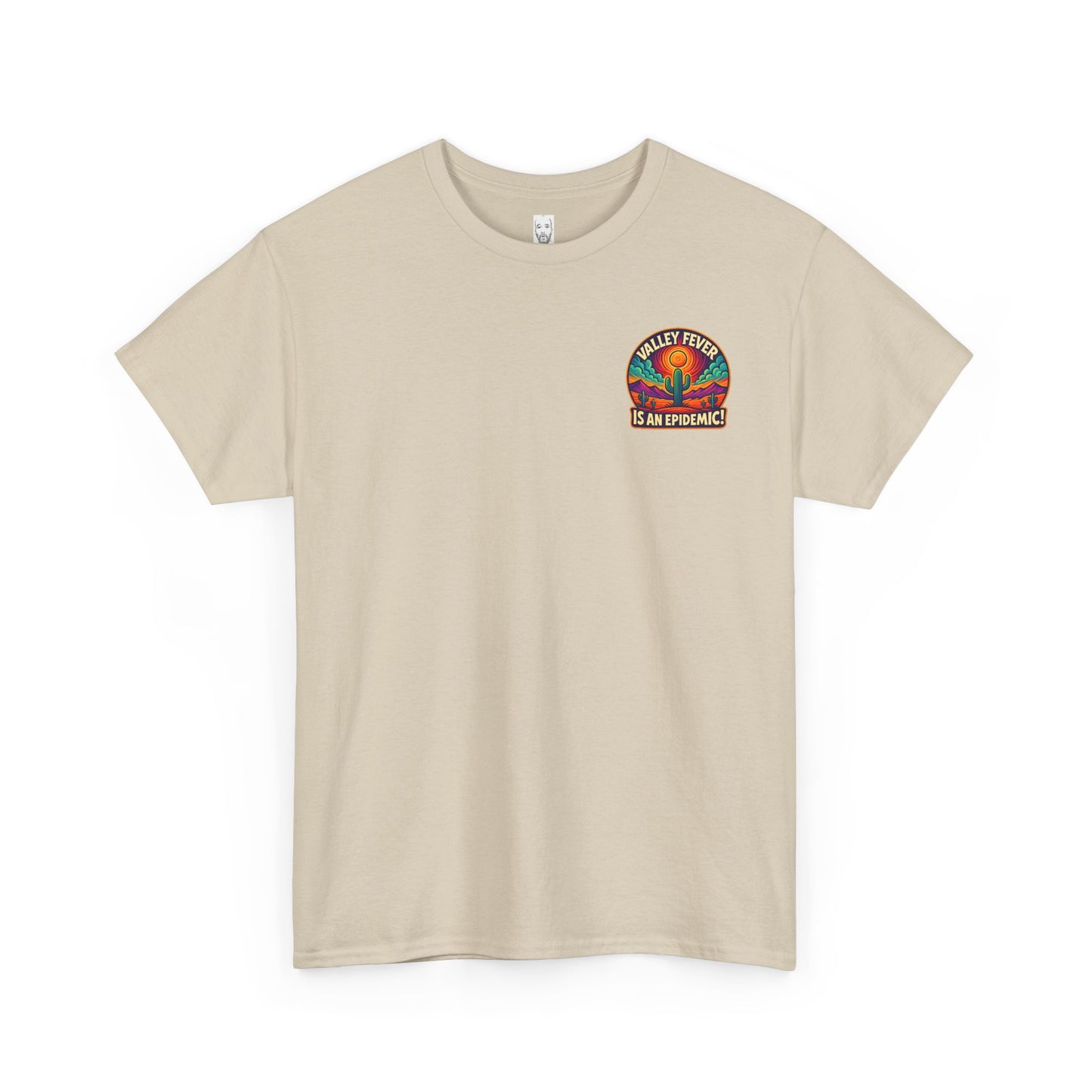 Vintage-Inspired Valley Fever EPIDEMIC Unisex Heavy Cotton Tee - Perfect for Festival Season