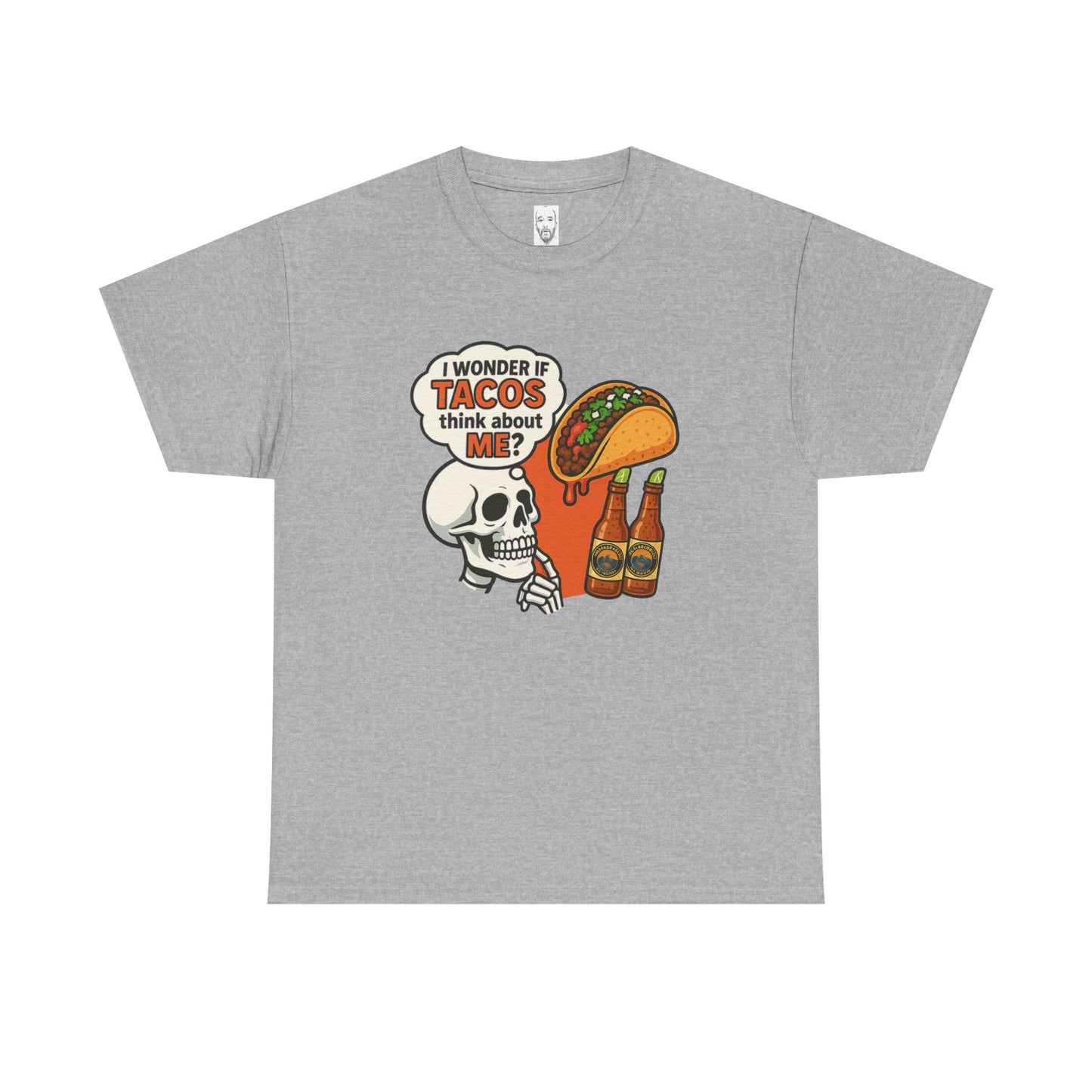 I wonder if Tacos....Unisex Heavy Cotton Tee