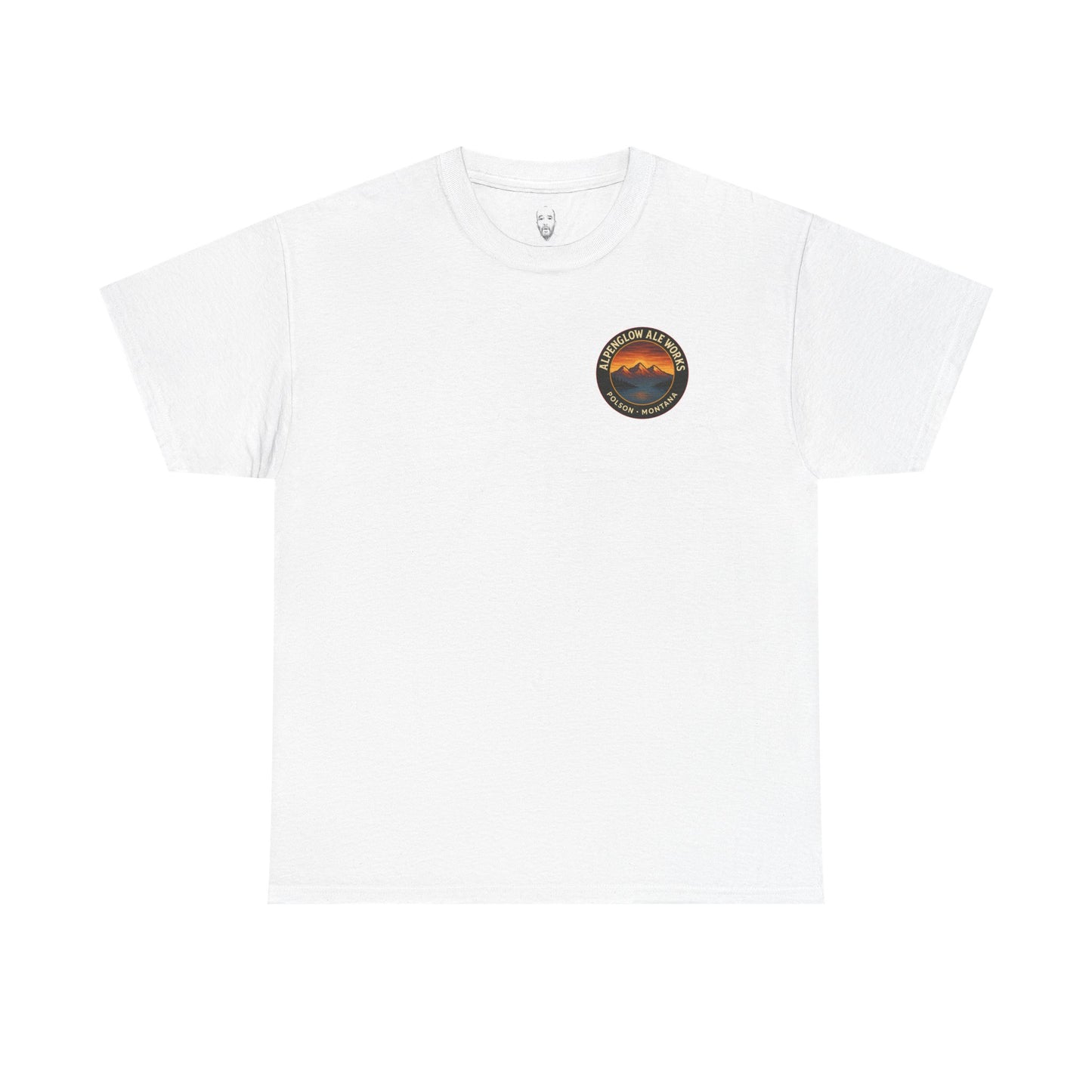 Alpenglow Ale Works Unisex Heavy Cotton Tee - Retro Mountain Design