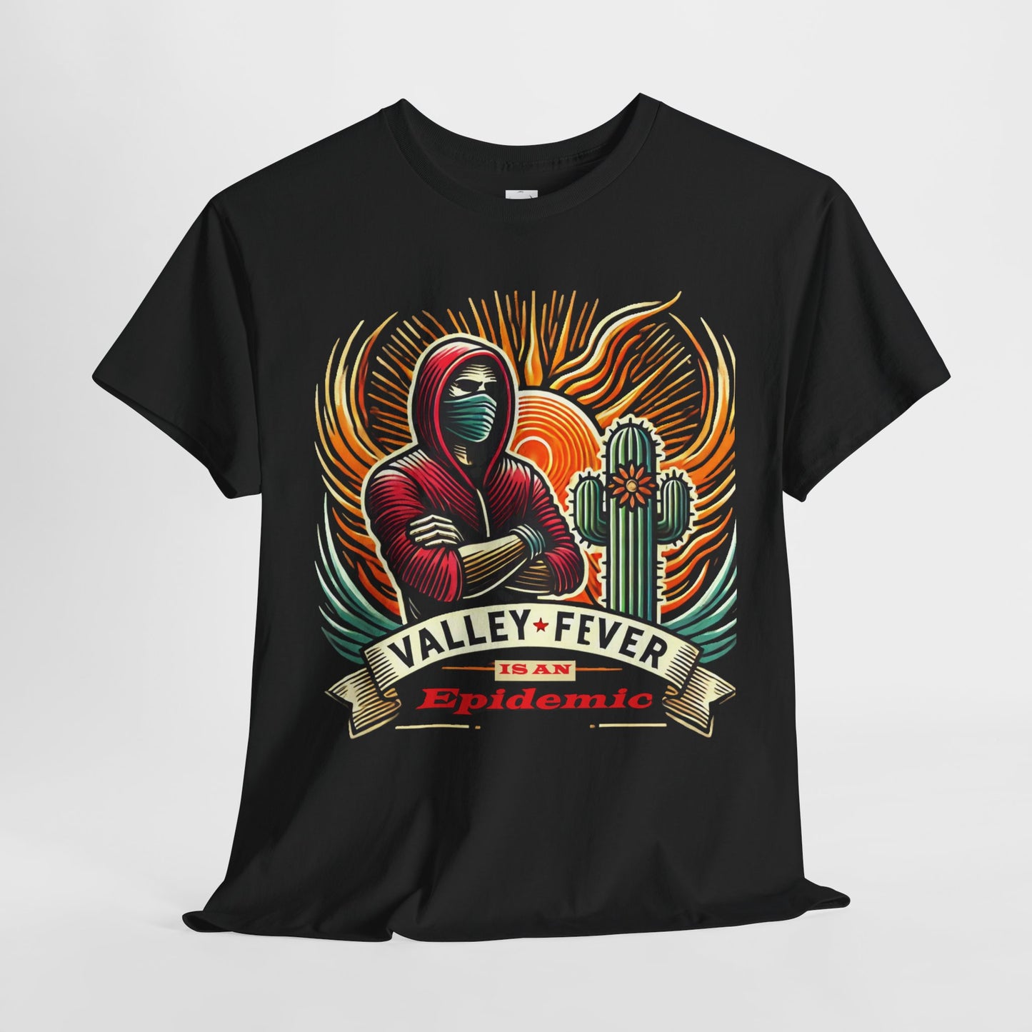 Valley Fever Epidemic Unisex Heavy Cotton Tee - Bold Graphic T-Shirt