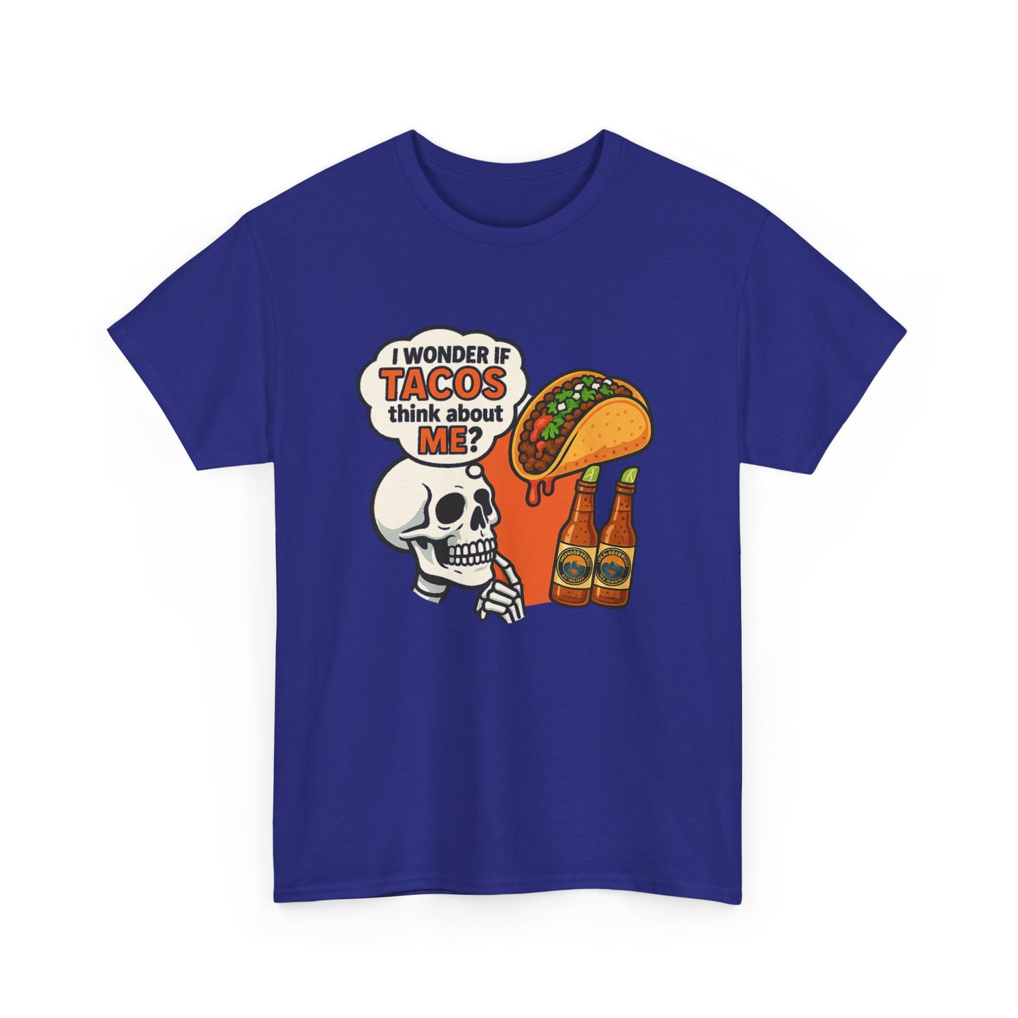 I wonder if Tacos....Unisex Heavy Cotton Tee