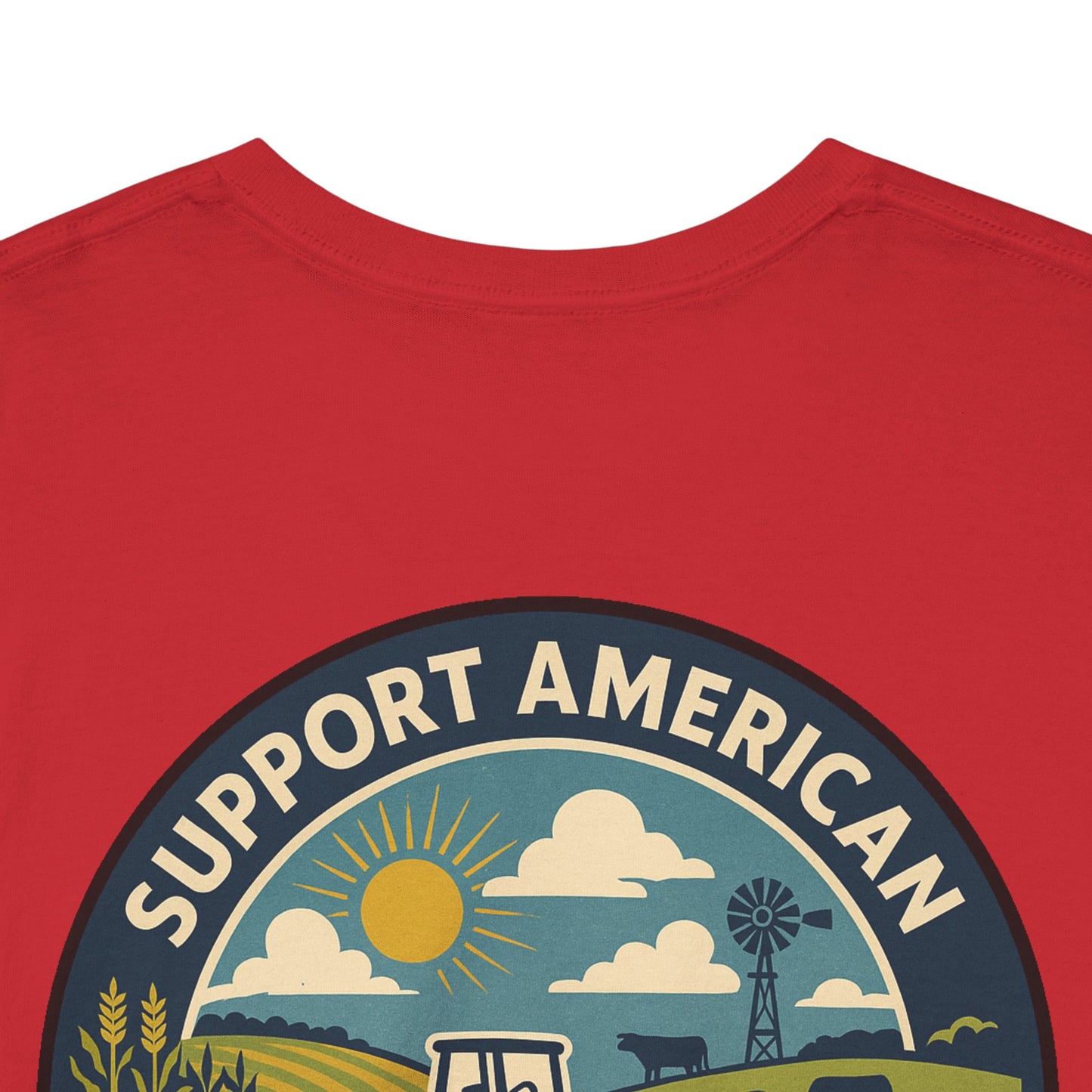 Support American Farmers Unisex Heavy Cotton Tee