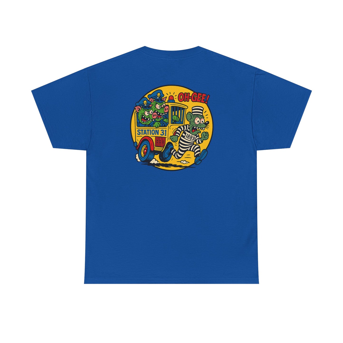 Vintage Station 31 OLD GUARD TEE Cool Graphic Unisex Heavy Cotton Tee - Fun Vintage Design for Everyday Wear