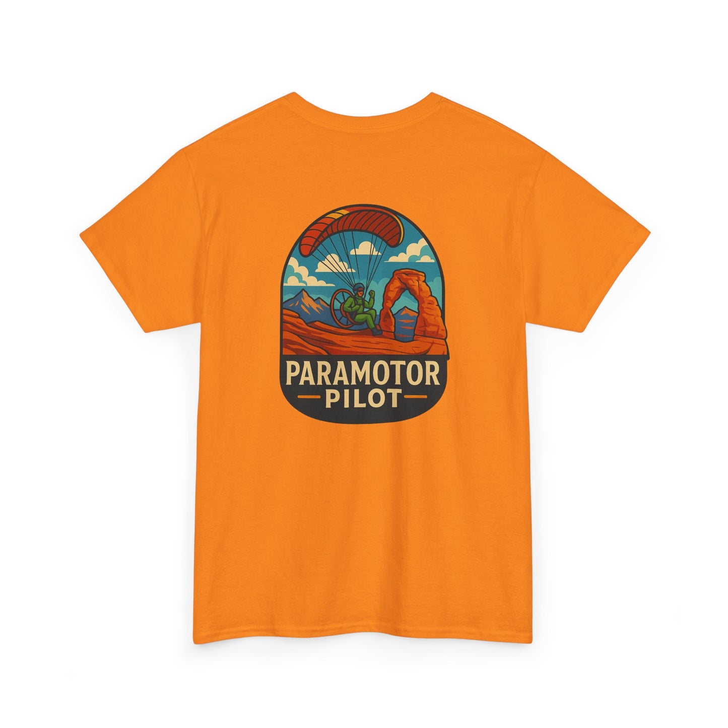 Paramotor Pilot Unisex Heavy Cotton Tee - Adventure Inspired Graphic T-Shirt