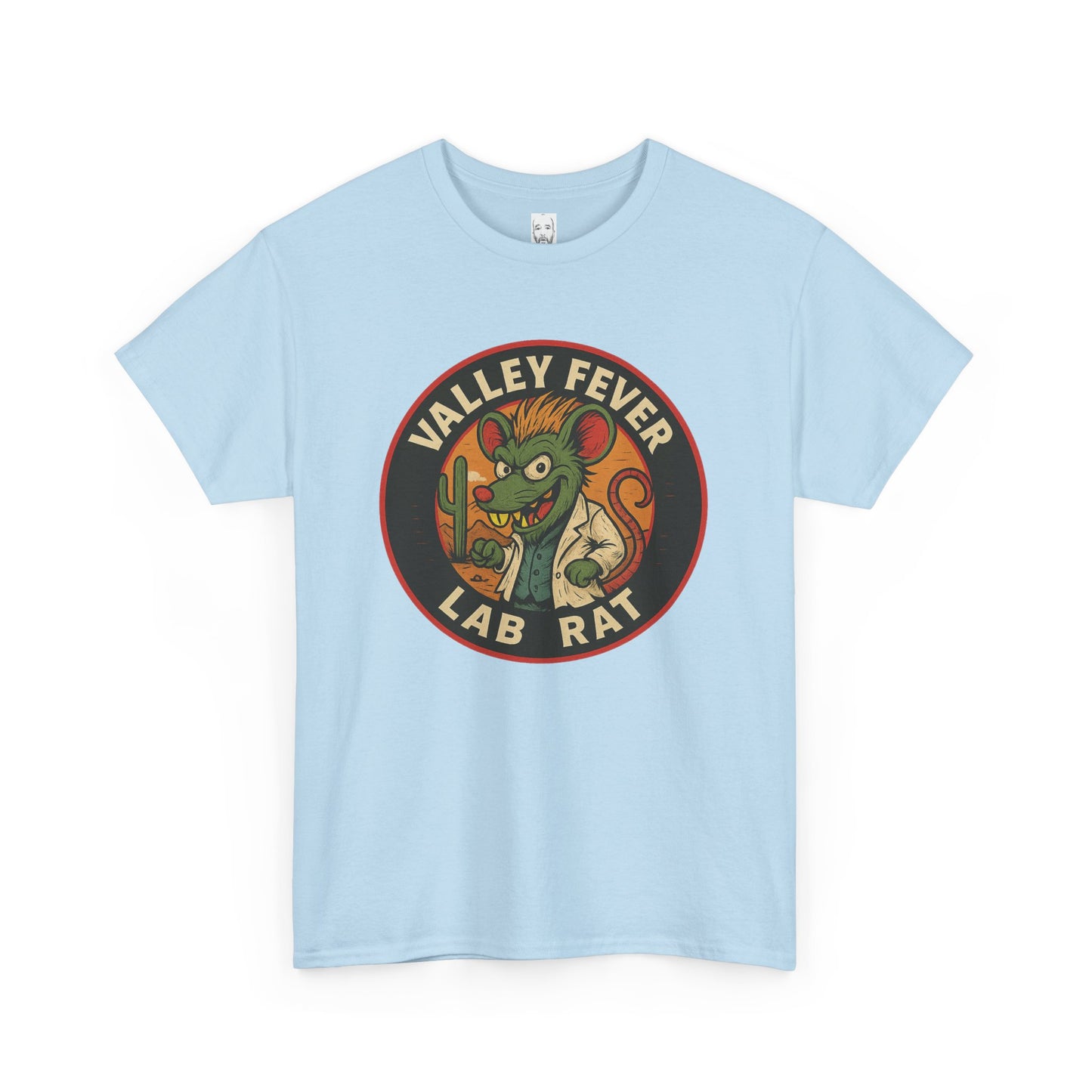 Vintage Valley Fever Lab Rat Tee - Unisex Heavy Cotton T-Shirt, Retro Graphic Shirt, Fun Gift Idea, Casual Wear, Animal Lover Apparel