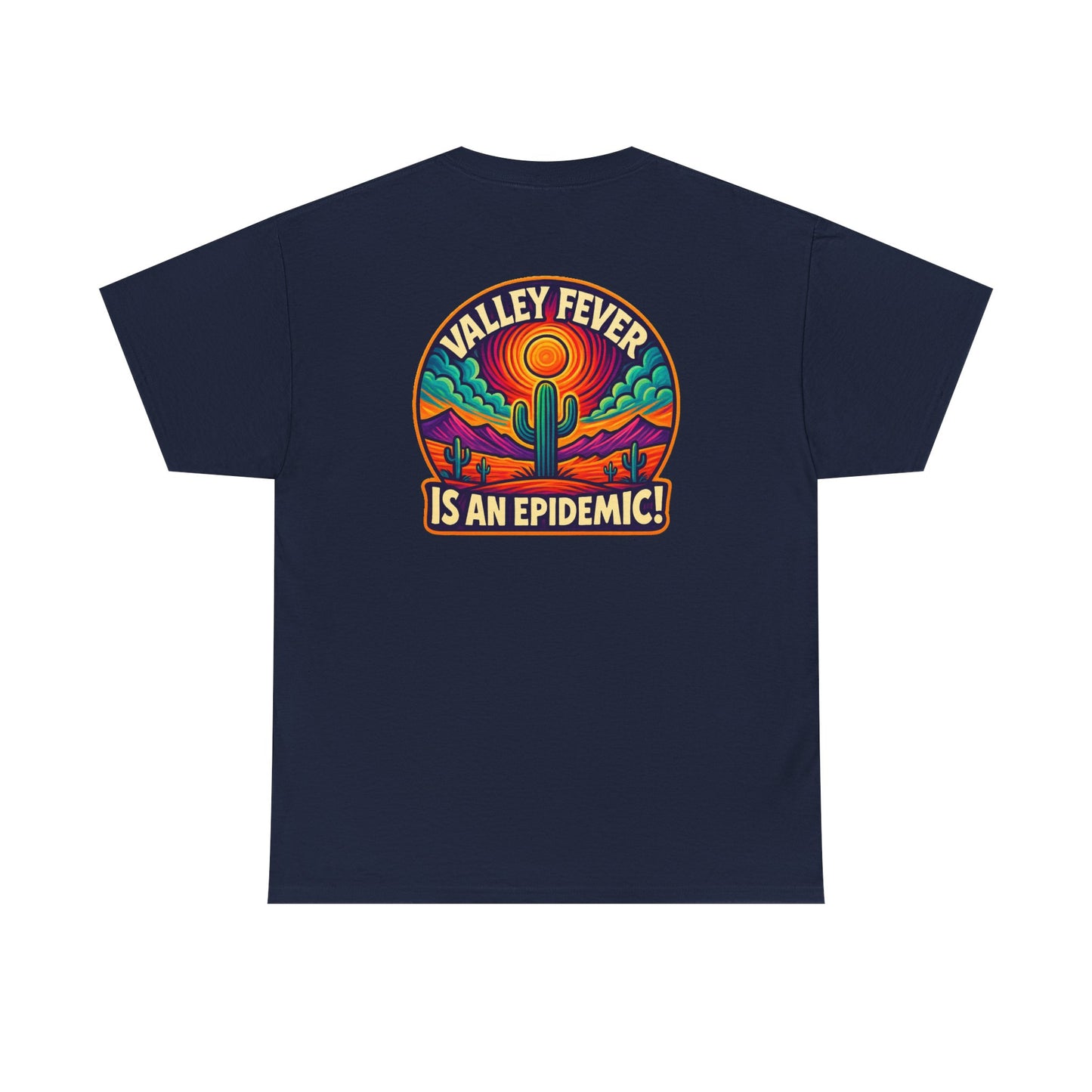 Vintage-Inspired Valley Fever EPIDEMIC Unisex Heavy Cotton Tee - Perfect for Festival Season