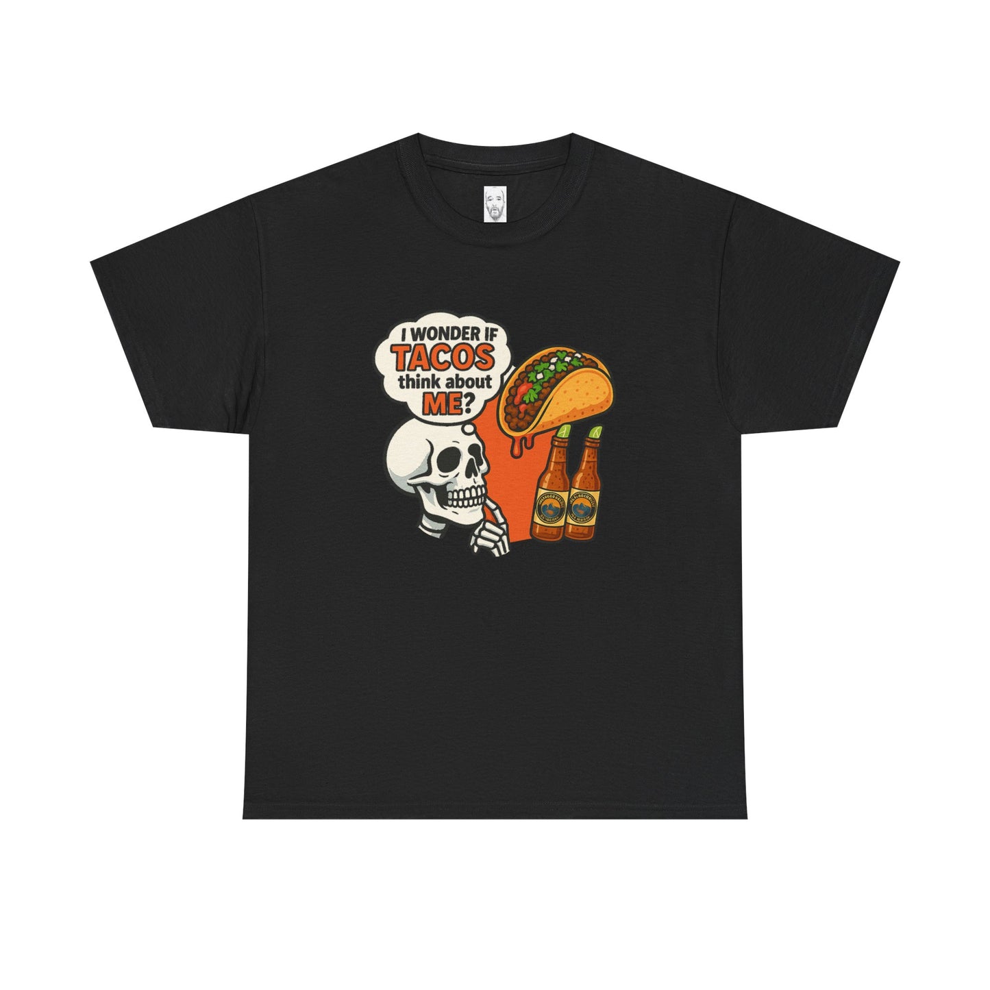 I wonder if Tacos....Unisex Heavy Cotton Tee