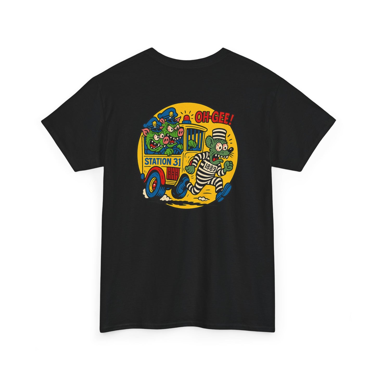 Vintage Station 31 OLD GUARD TEE Cool Graphic Unisex Heavy Cotton Tee - Fun Vintage Design for Everyday Wear