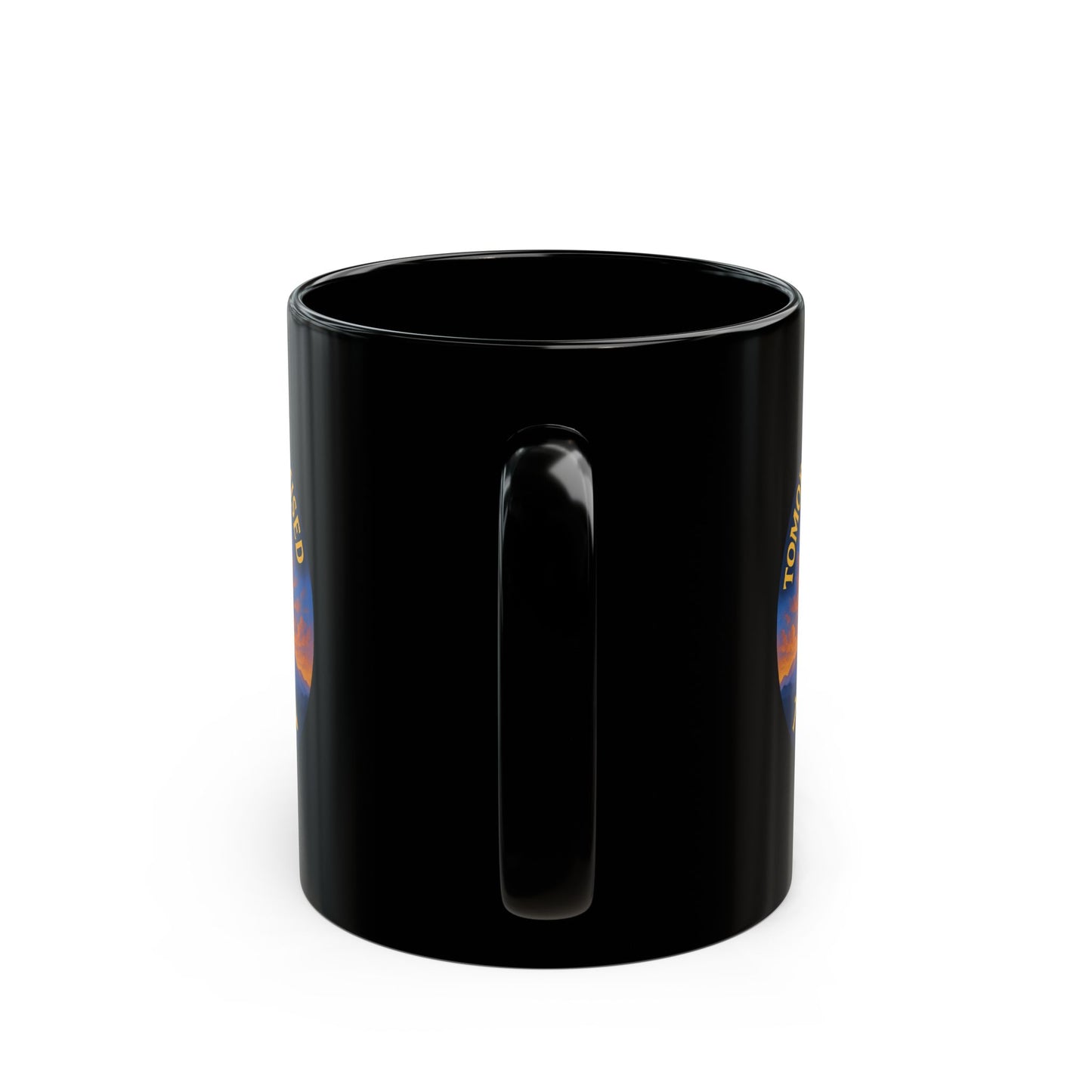 Inspirational Christian Black Mug - "Tomorrow is Promised to No Man" Design