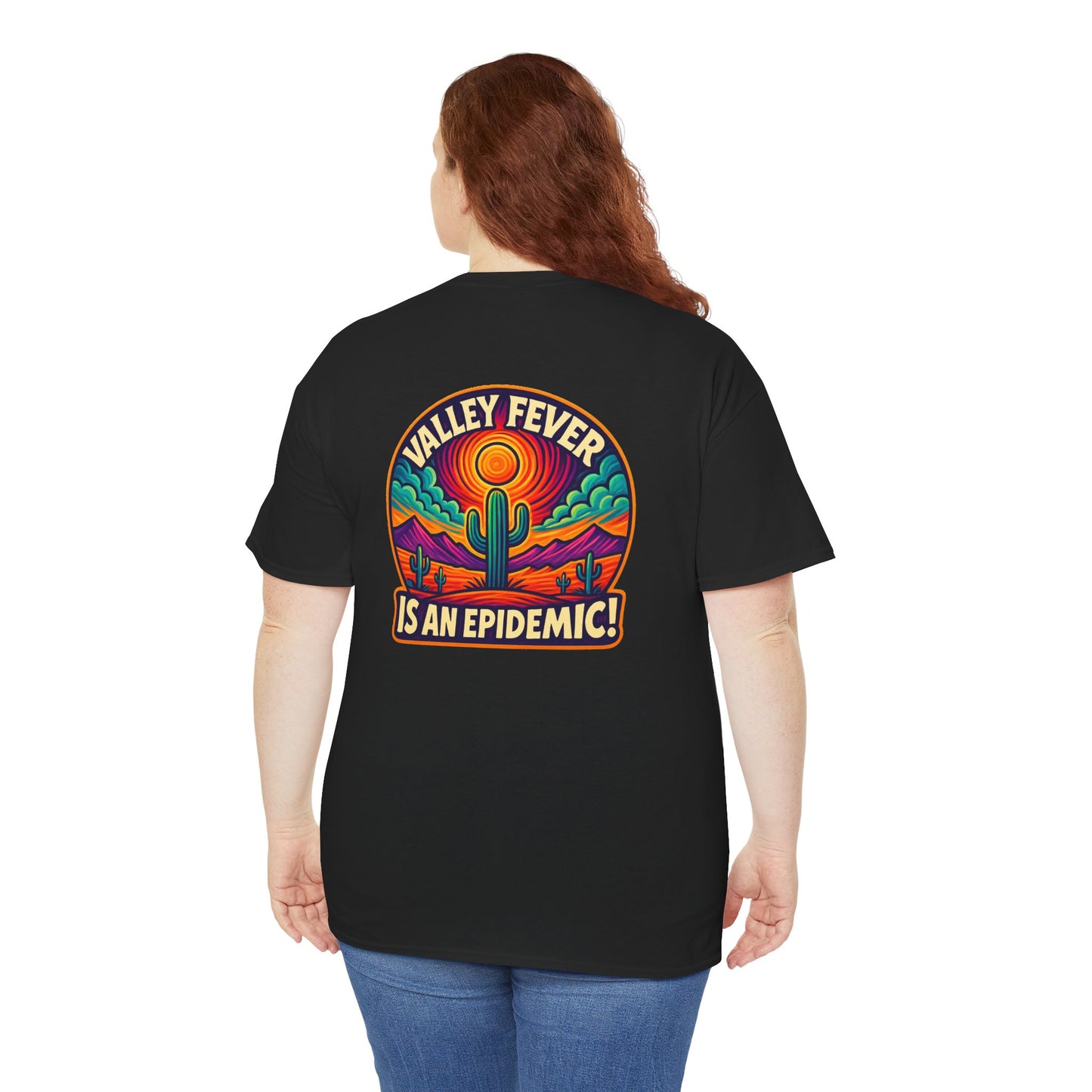 Vintage-Inspired Valley Fever EPIDEMIC Unisex Heavy Cotton Tee - Perfect for Festival Season