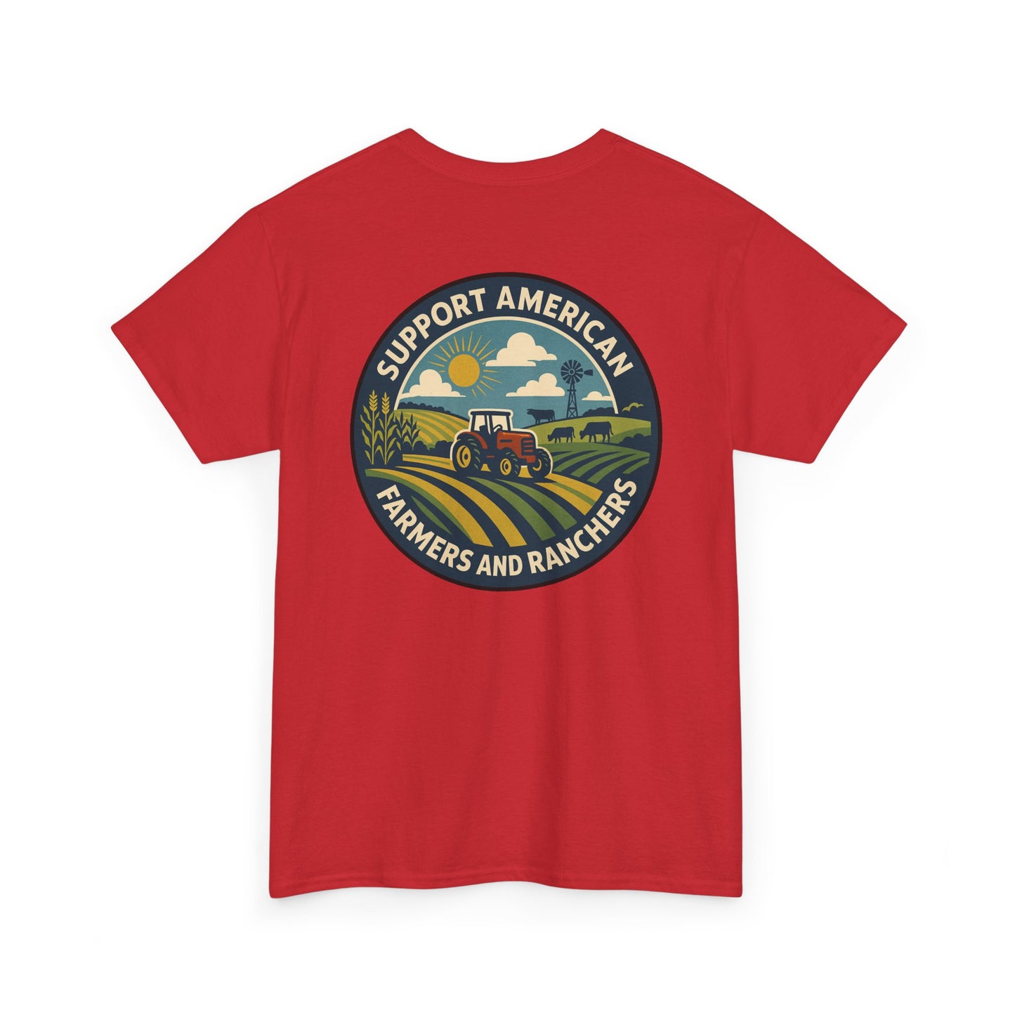 Support American Farmers Unisex Heavy Cotton Tee