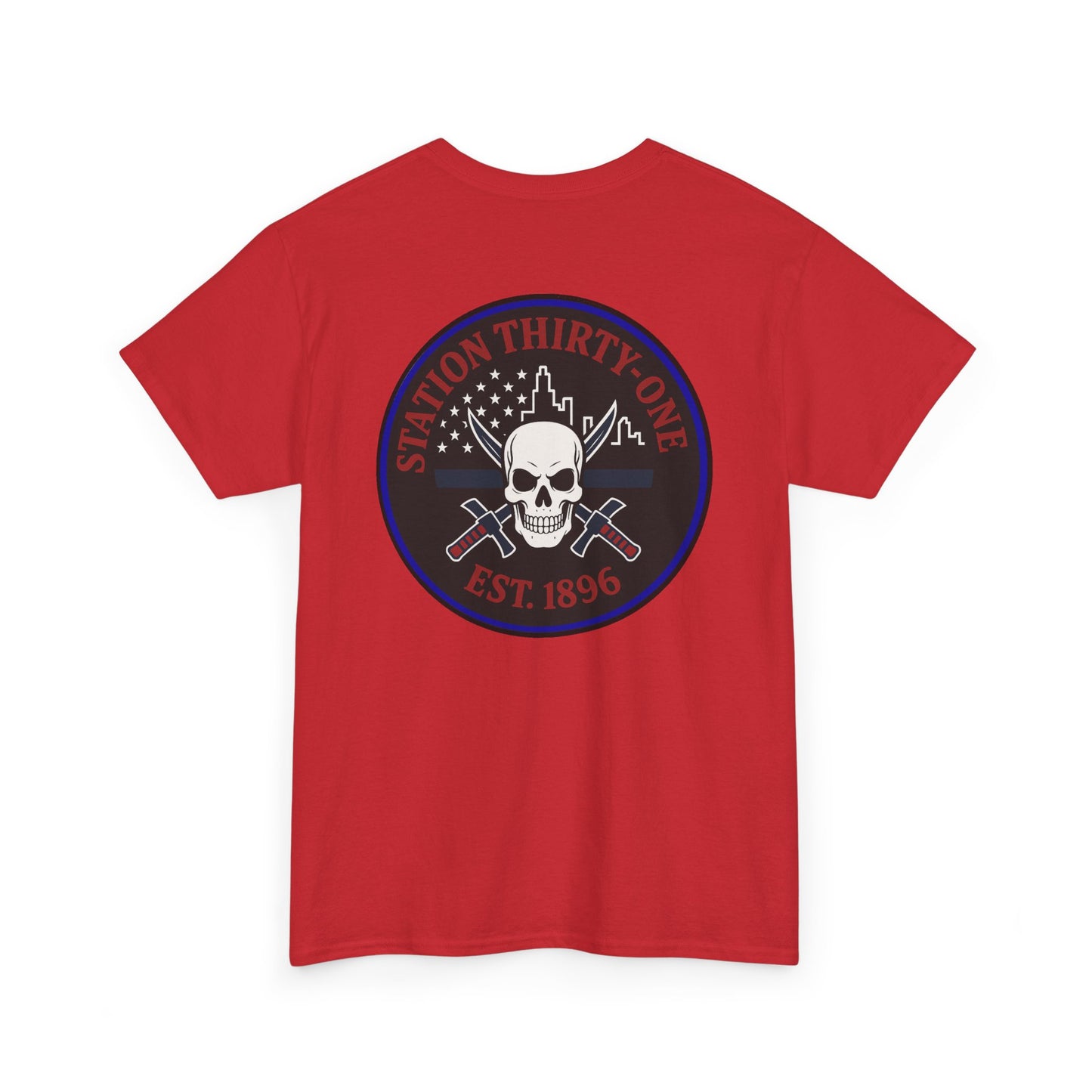 Retro Station 31 Skull Graphic Tee, Unisex Casual Shirt, Edgy Everyday Wear, Perfect for Gifting, Unique Art T-Shirt,