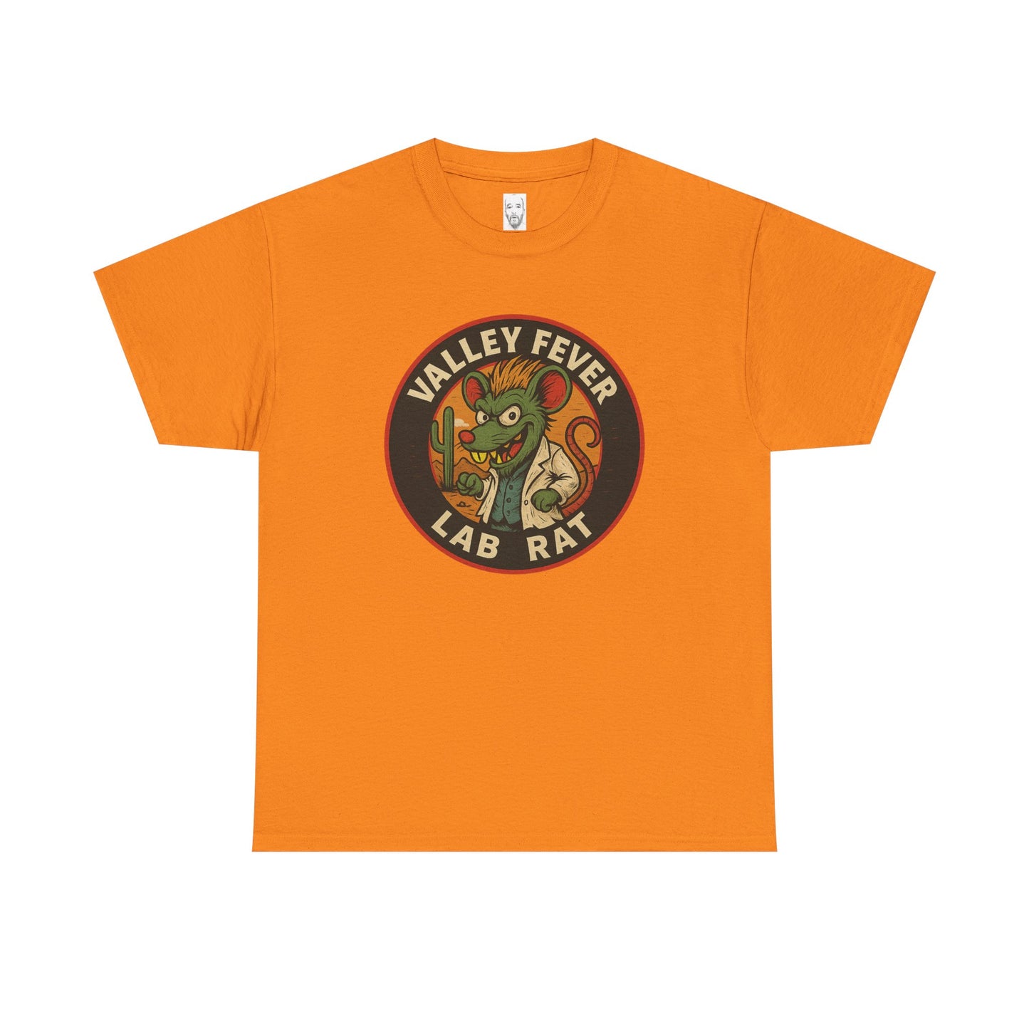 Vintage Valley Fever Lab Rat Tee - Unisex Heavy Cotton T-Shirt, Retro Graphic Shirt, Fun Gift Idea, Casual Wear, Animal Lover Apparel
