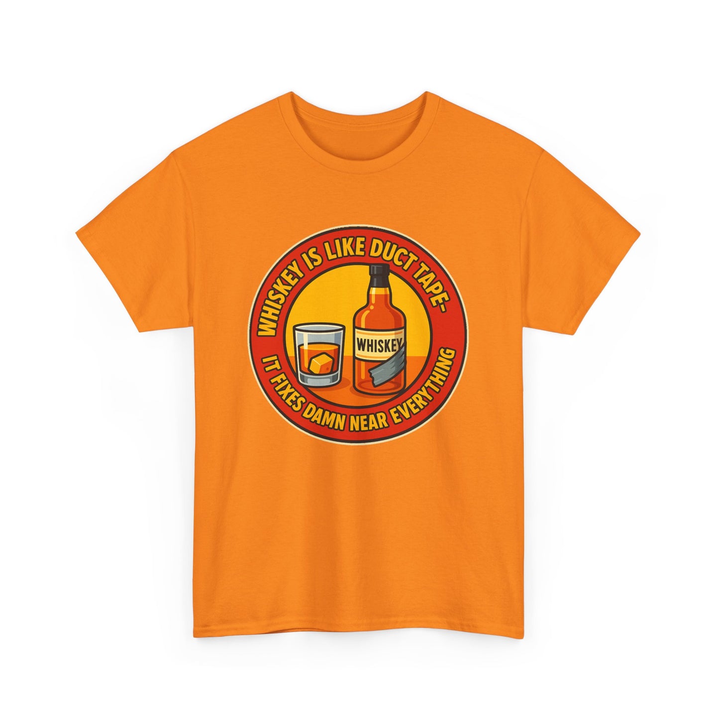 Whiskey Is Like Duct Tape T-Shirt - Funny Unisex Cotton Tee, Great for Parties, Gifts, Birthdays, Casual Wear, Humor Merch