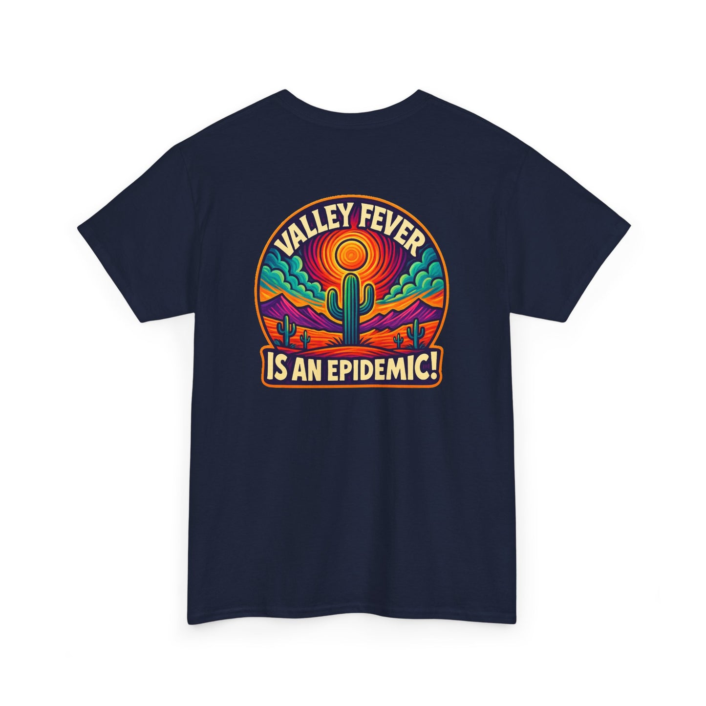 Vintage-Inspired Valley Fever EPIDEMIC Unisex Heavy Cotton Tee - Perfect for Festival Season