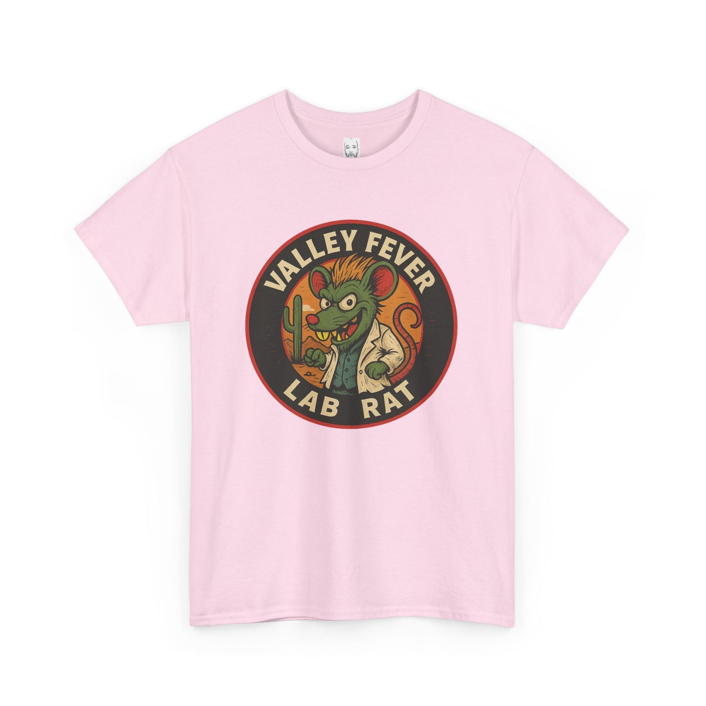 Vintage Valley Fever Lab Rat Tee - Unisex Heavy Cotton T-Shirt, Retro Graphic Shirt, Fun Gift Idea, Casual Wear, Animal Lover Apparel