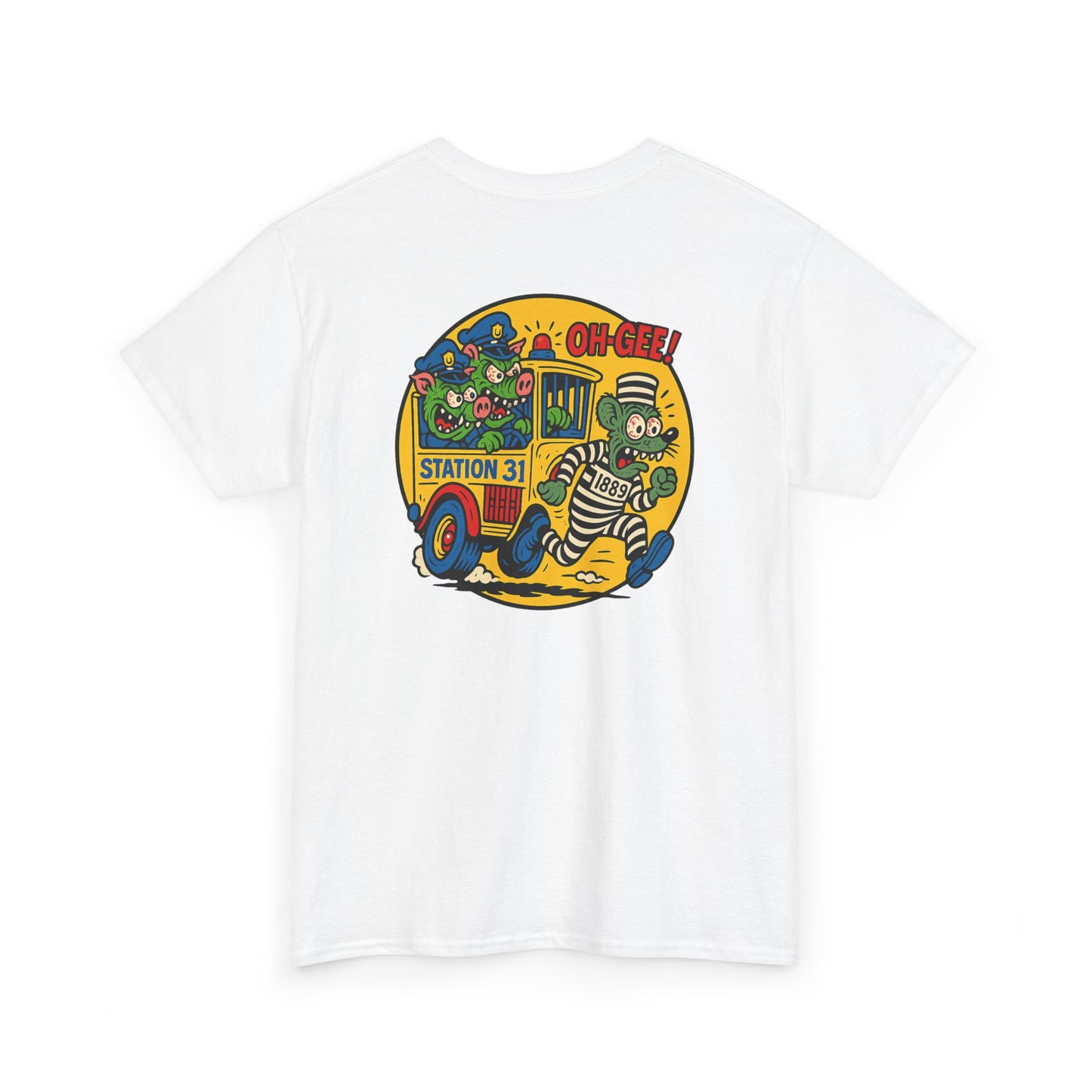 Vintage Station 31 OLD GUARD TEE Cool Graphic Unisex Heavy Cotton Tee - Fun Vintage Design for Everyday Wear