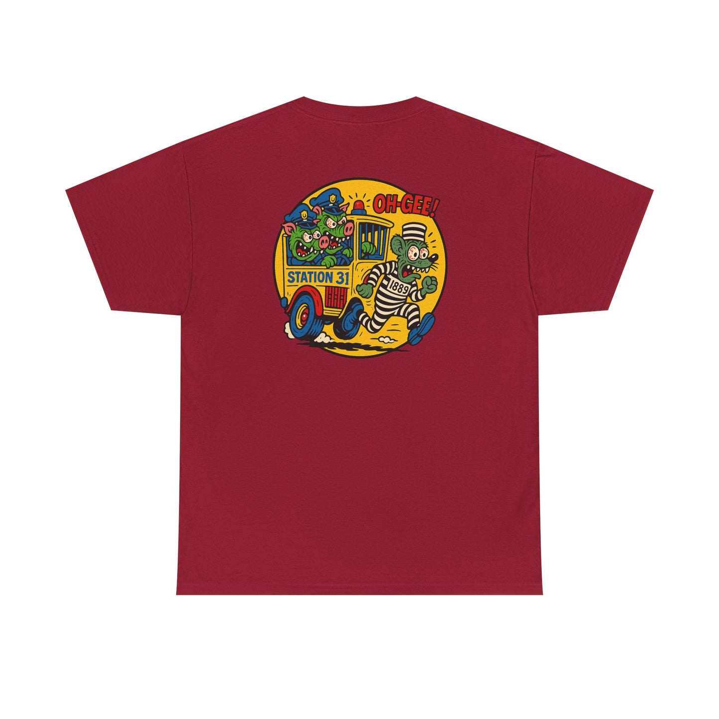 Vintage Station 31 OLD GUARD TEE Cool Graphic Unisex Heavy Cotton Tee - Fun Vintage Design for Everyday Wear