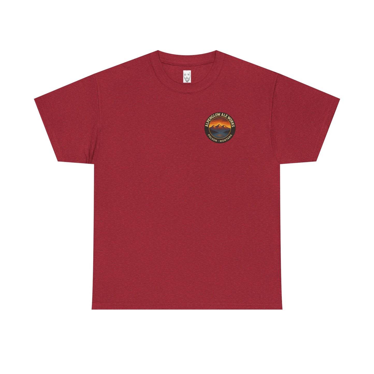Alpenglow Ale Works Unisex Heavy Cotton Tee - Retro Mountain Design