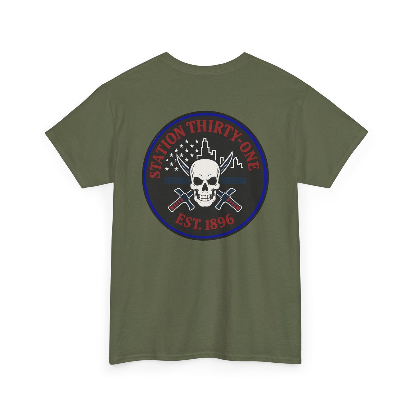 Retro Station 31 Skull Graphic Tee, Unisex Casual Shirt, Edgy Everyday Wear, Perfect for Gifting, Unique Art T-Shirt,