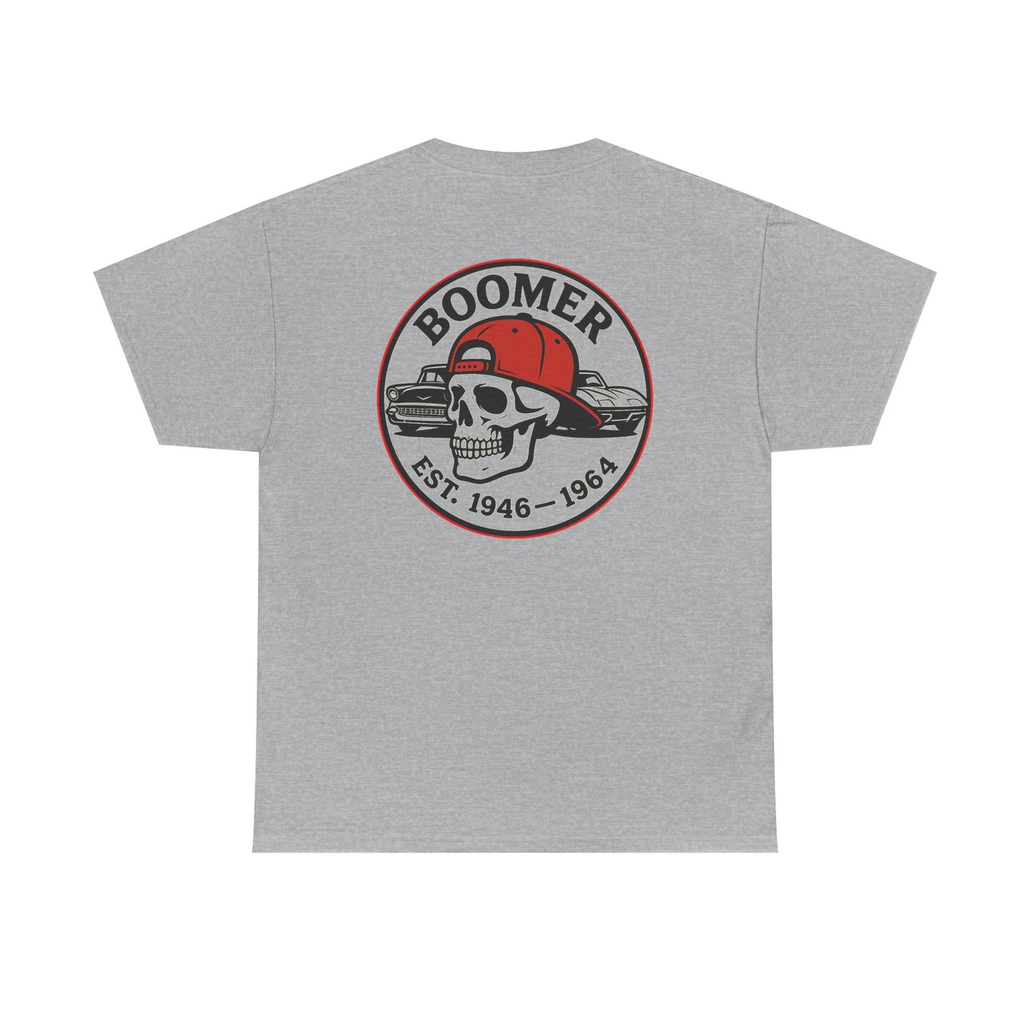 Cool Vintage Boomer Tee, Unisex Graphic Tee, Retro Skull Shirt, Gift for Dads, Birthday T-Shirt