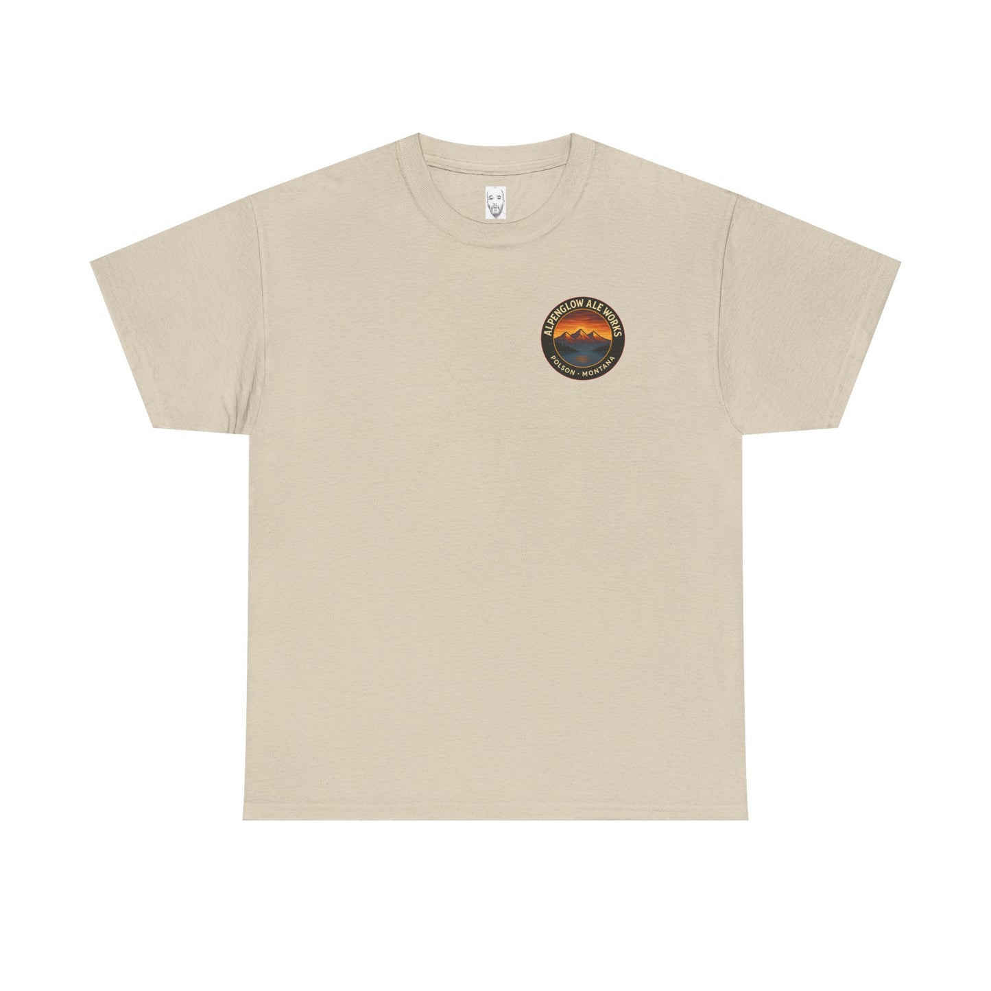 Alpenglow Ale Works Unisex Heavy Cotton Tee - Retro Mountain Design