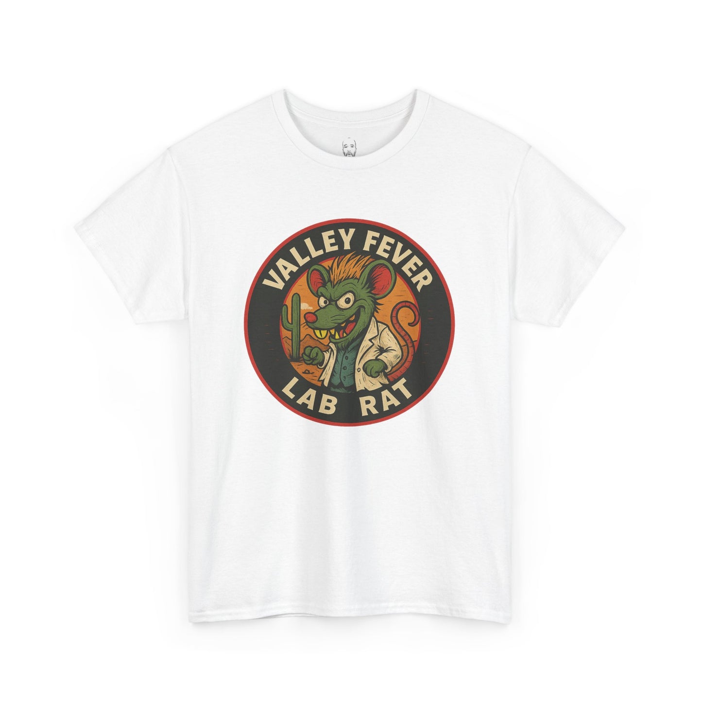 Vintage Valley Fever Lab Rat Tee - Unisex Heavy Cotton T-Shirt, Retro Graphic Shirt, Fun Gift Idea, Casual Wear, Animal Lover Apparel