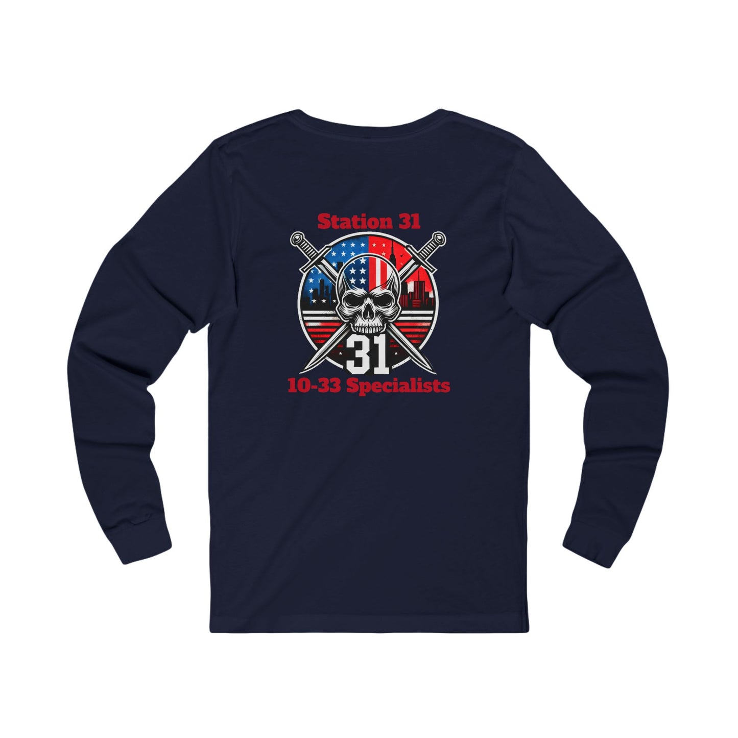 Station 31 - 10-33 Specialists Design/ Unisex Long Sleeve Tee